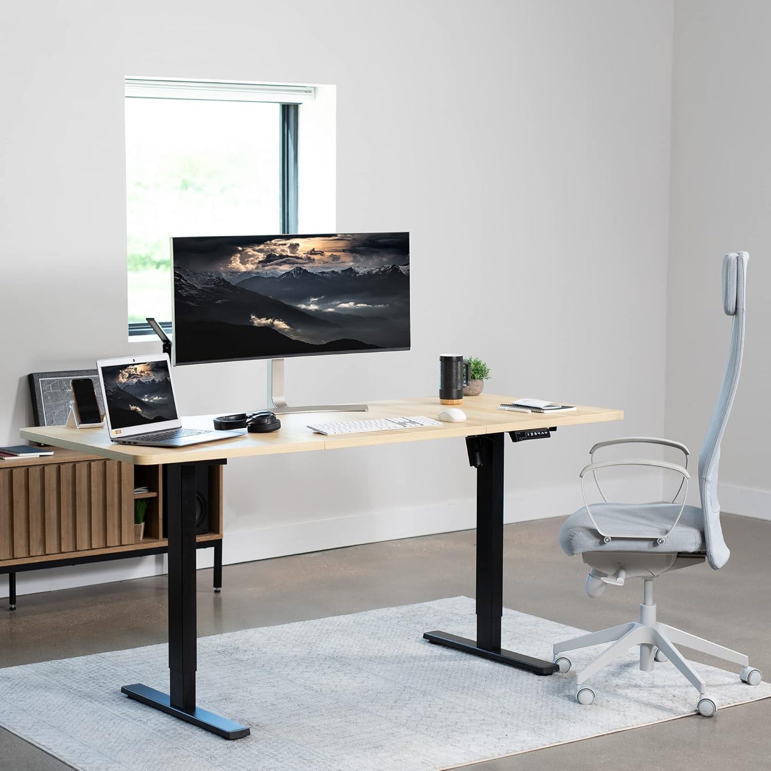 Electric Single Motor Desk Frame (Top Not Included)