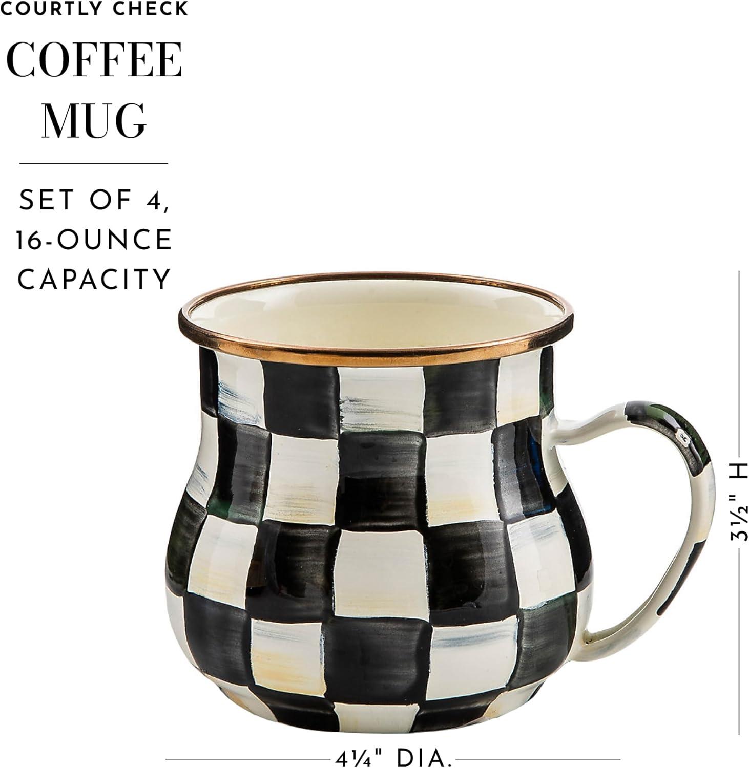 MacKenzie-Childs Check Mugs (Set of 4)