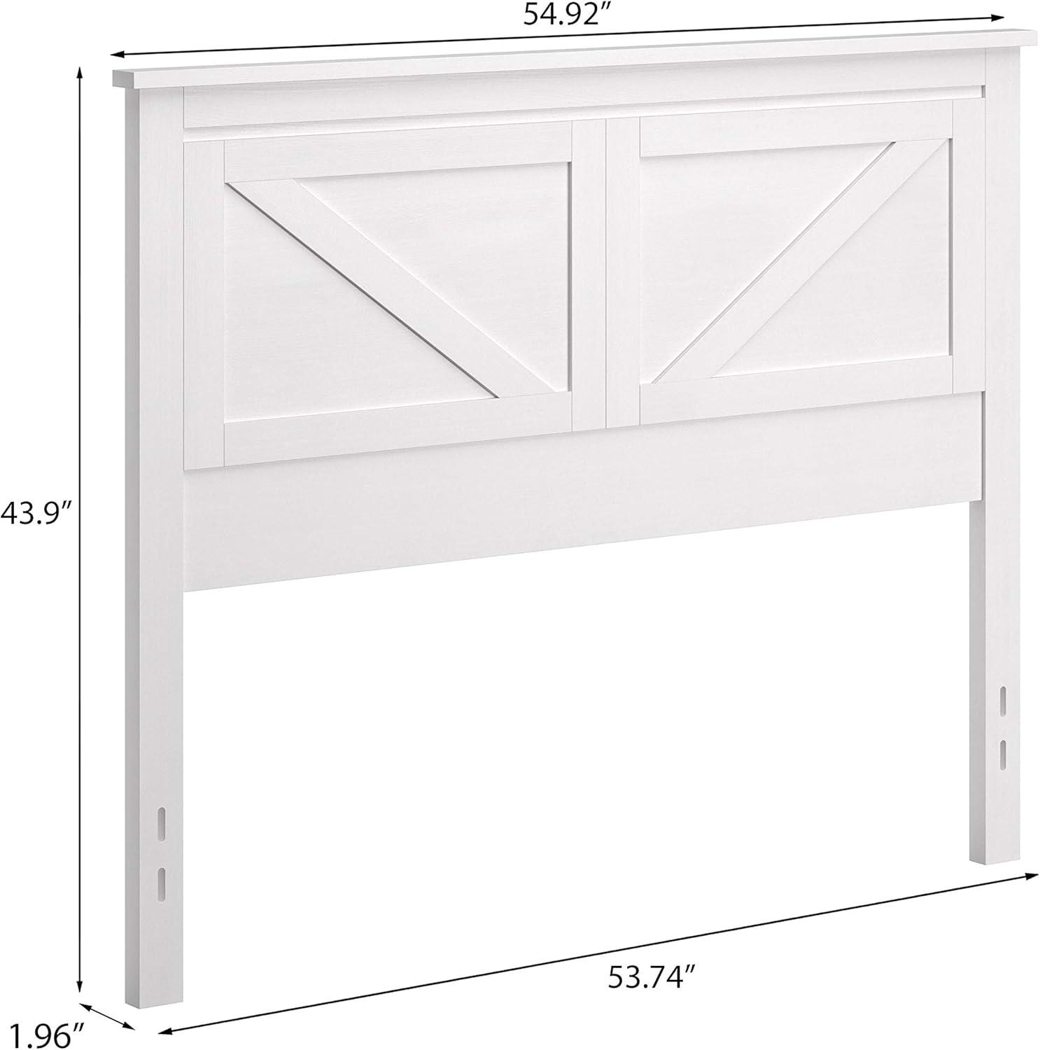 Glenwillow Home Farmhouse Style Wood Panel Headboard