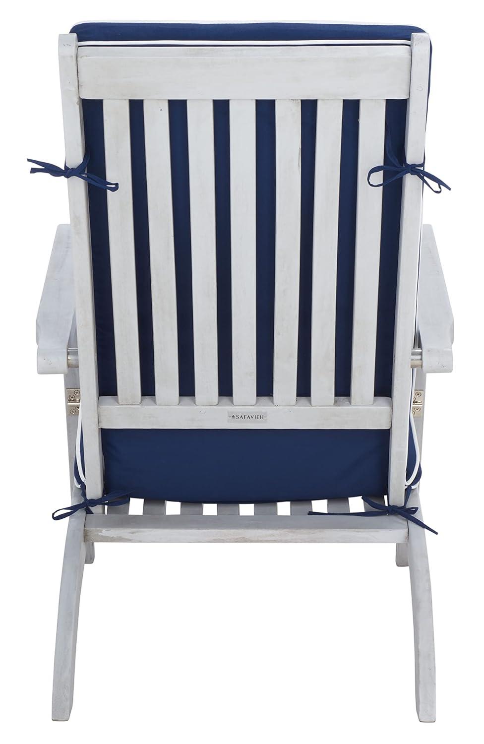 Palmdale Lounge Chair - Outdoor - PAT7015 - Grey/Navy -Safavieh