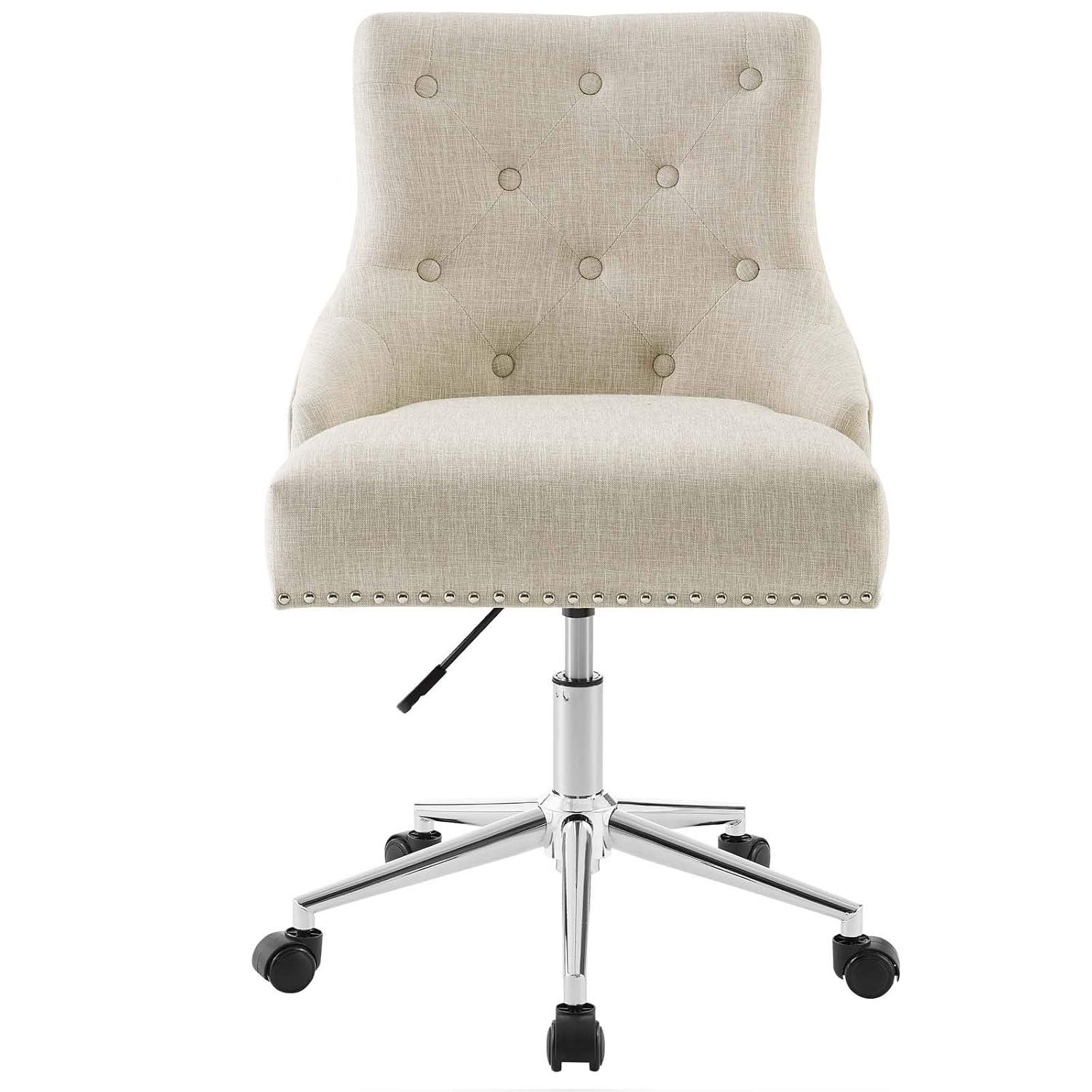 Carson Carrington Lagefors Tufted Swivel Upholstered Fabric Office Chair by Modway