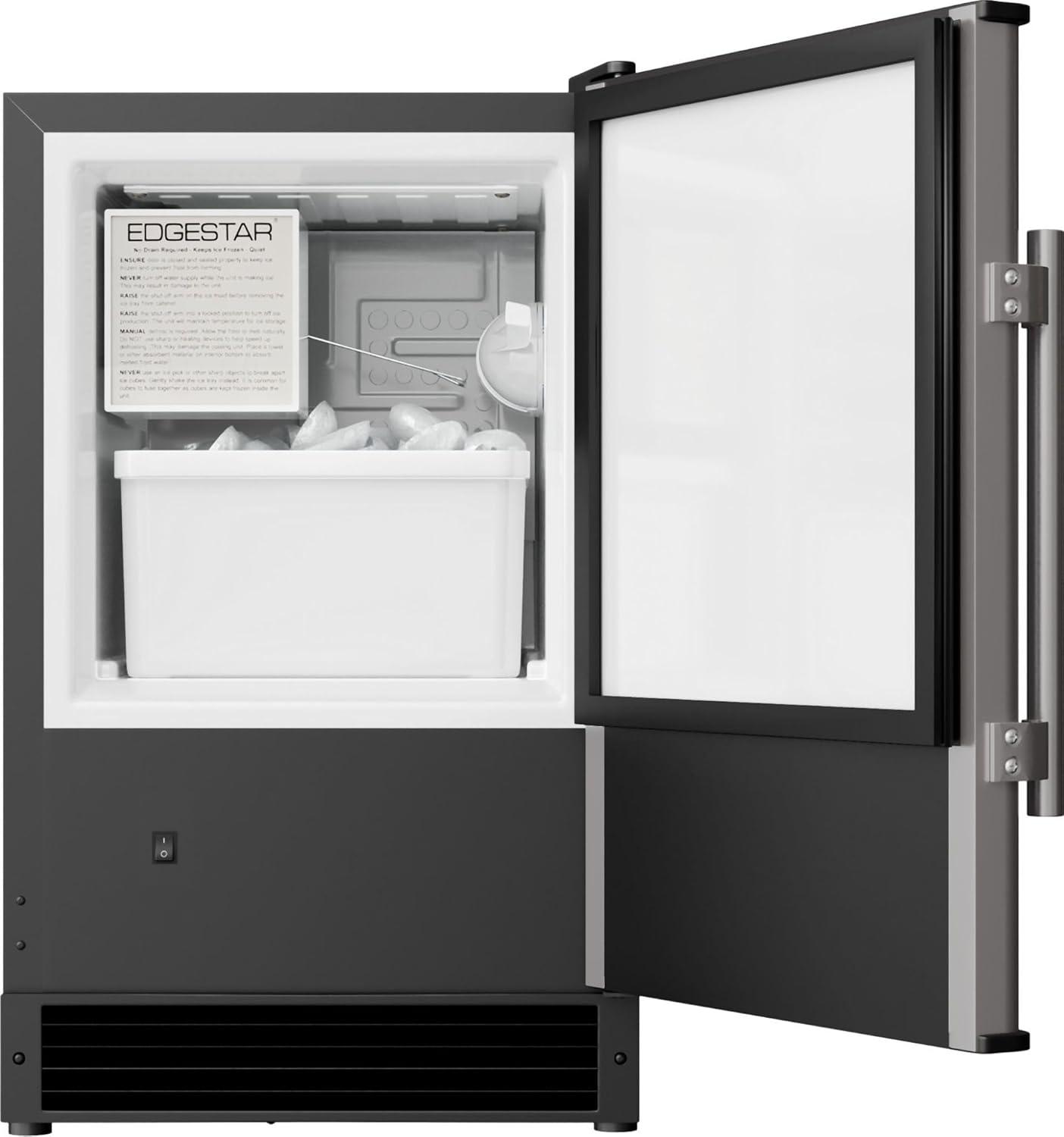 EdgeStar 15 Inch Wide 12 Lbs. Capacity Built-In Ice Maker with 15 Lbs. Daily Ice Production | Wayfair