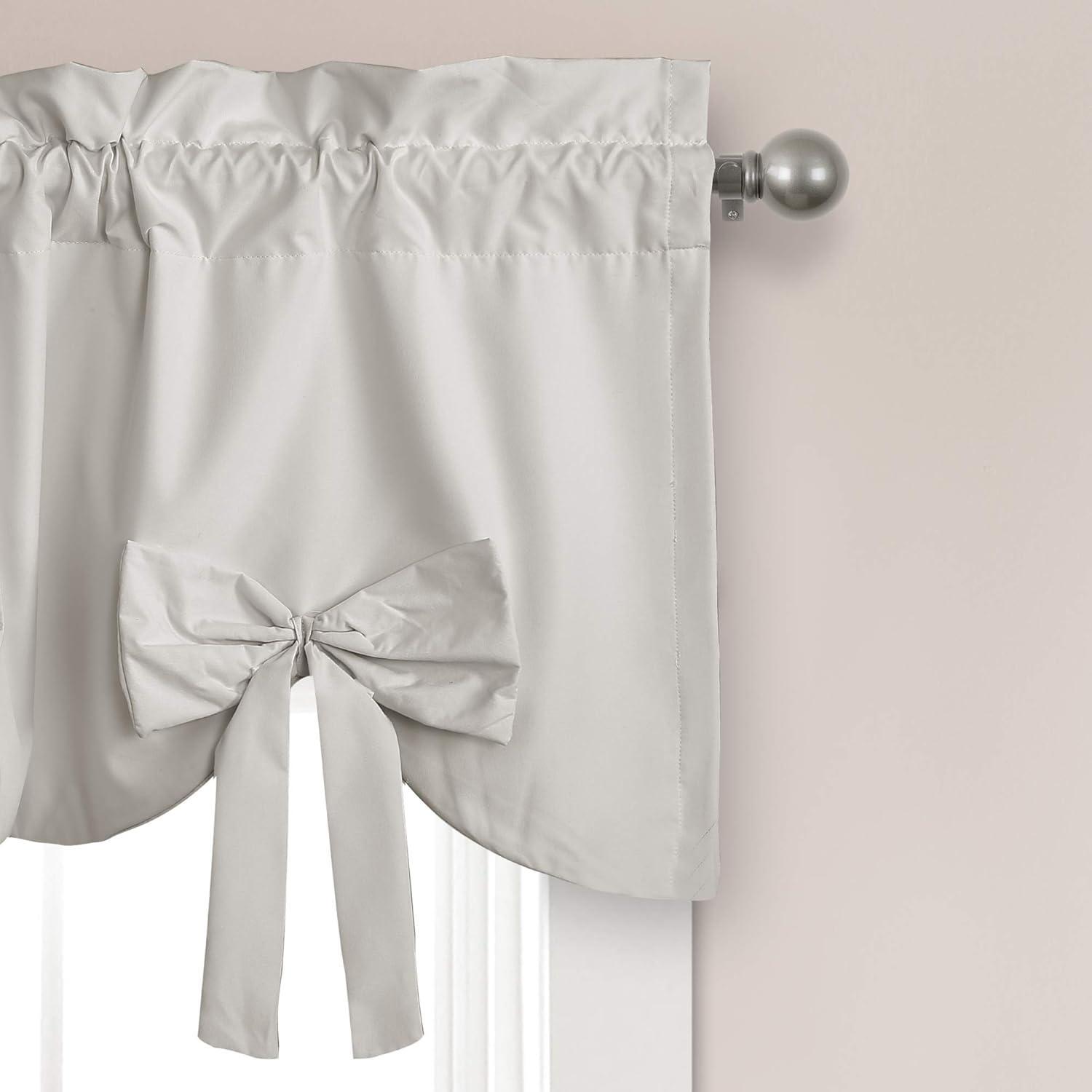 Lush Decor Melody Bow Scalloped 52'' W Window Valance