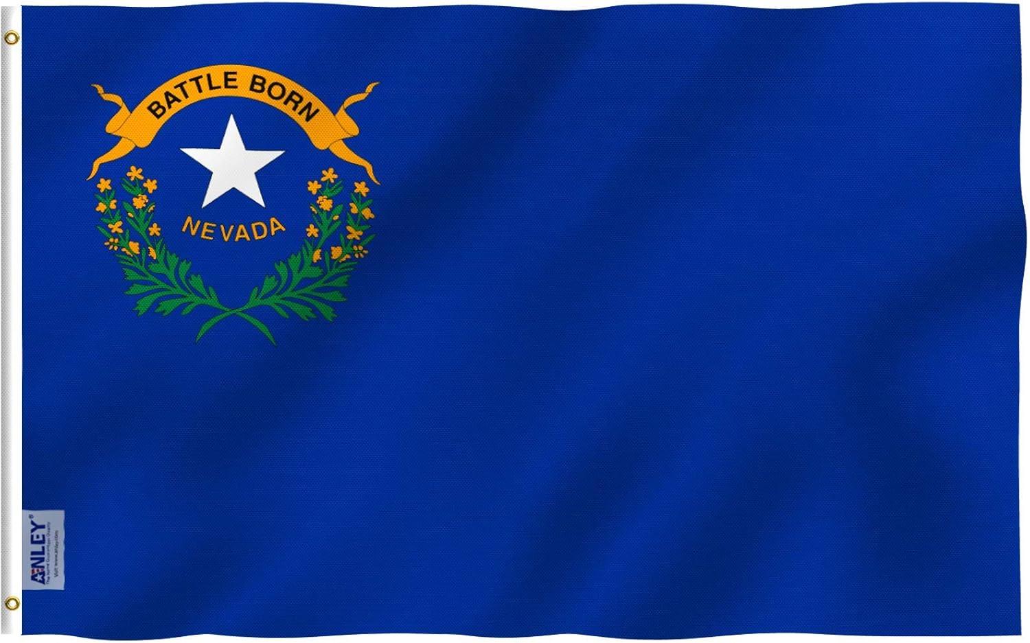 Nevada State Flag 3x5 Feet Polyester with Brass Grommets