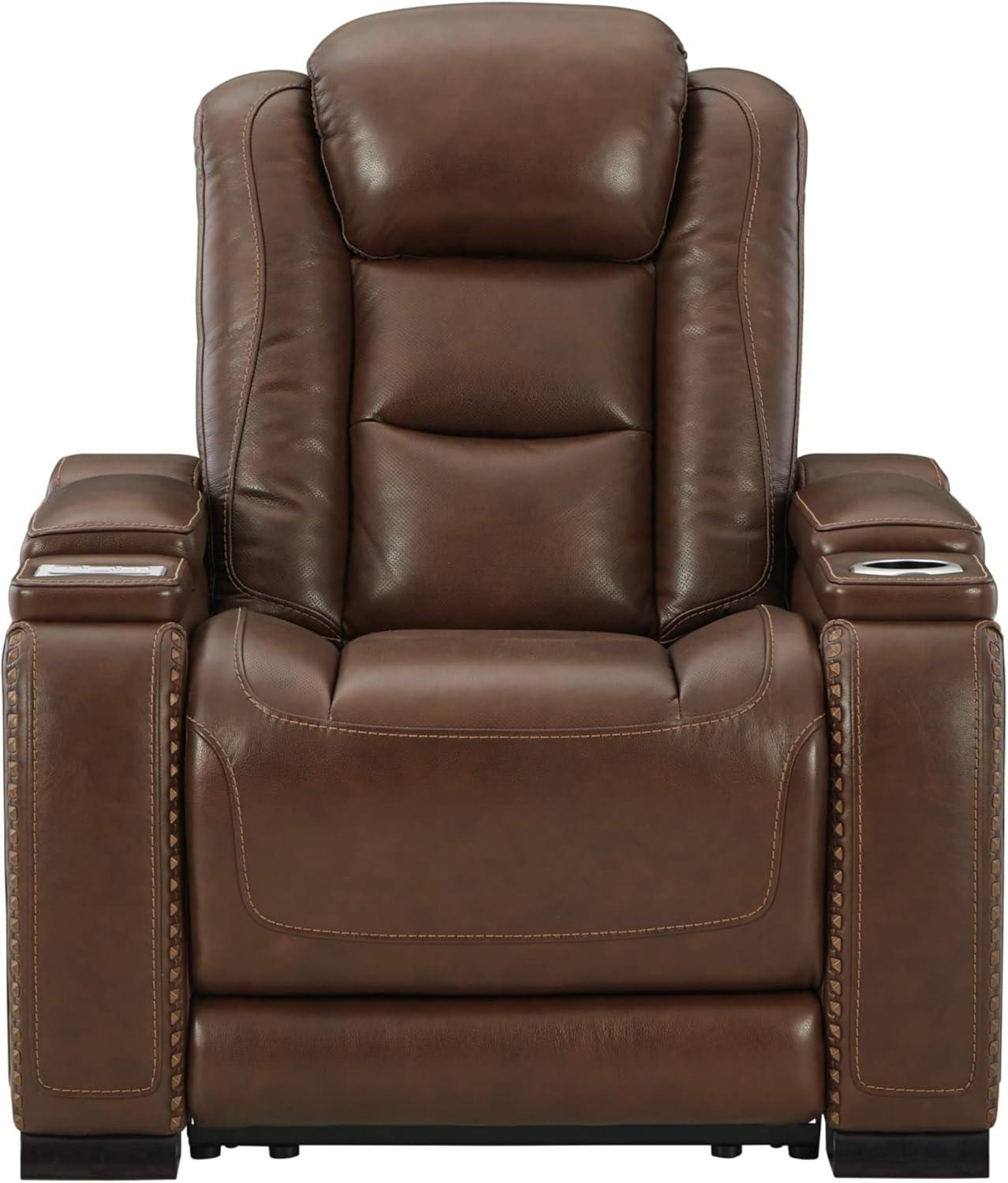 Alban Upholstered Power Recliner with Ottoman