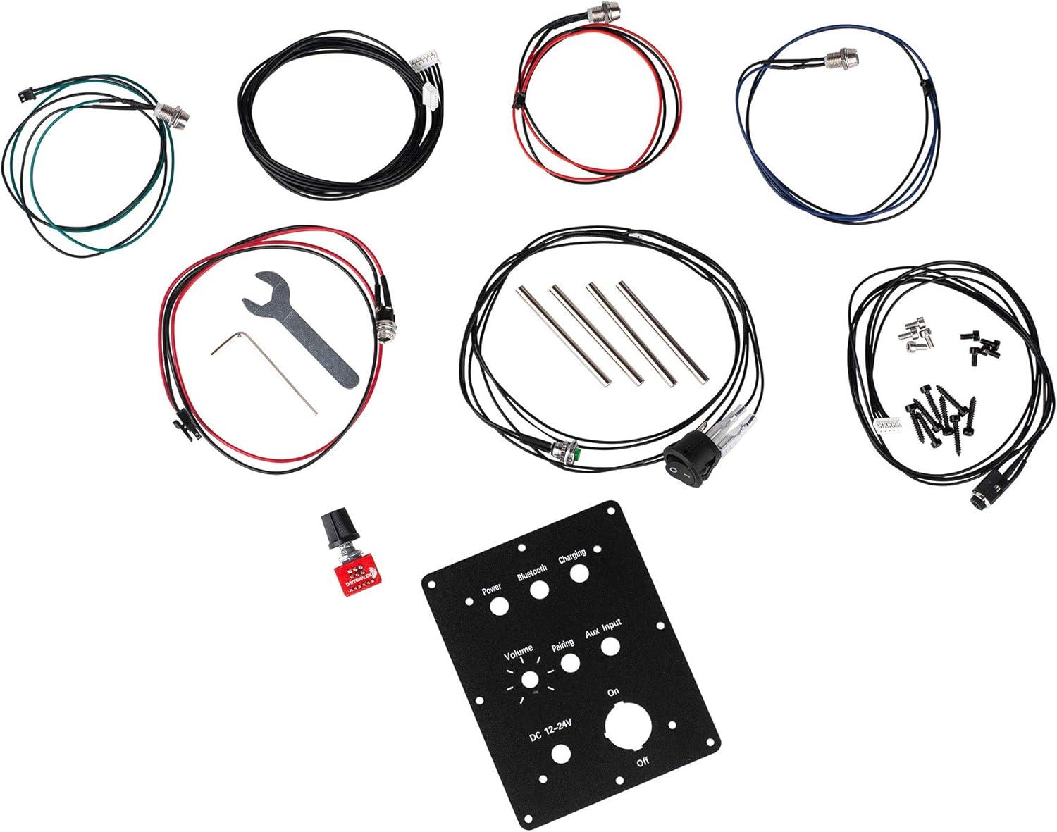 Black Metal Panel Mount Kit for KAB-v3 Boards with LED and Function