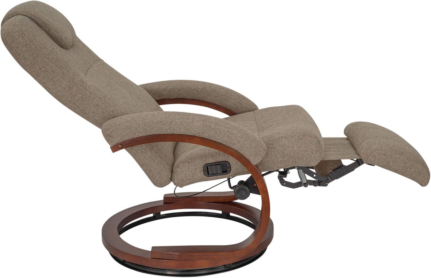 RecPro Charles 28" RV Euro Chair Recliner | Modern Design | RV Furniture | Cloth (Oatmeal, 1 Chair)