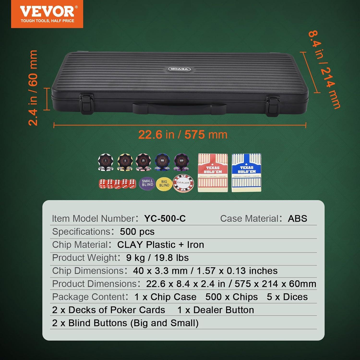 VEVOR VEVOR 10 Player Poker Card