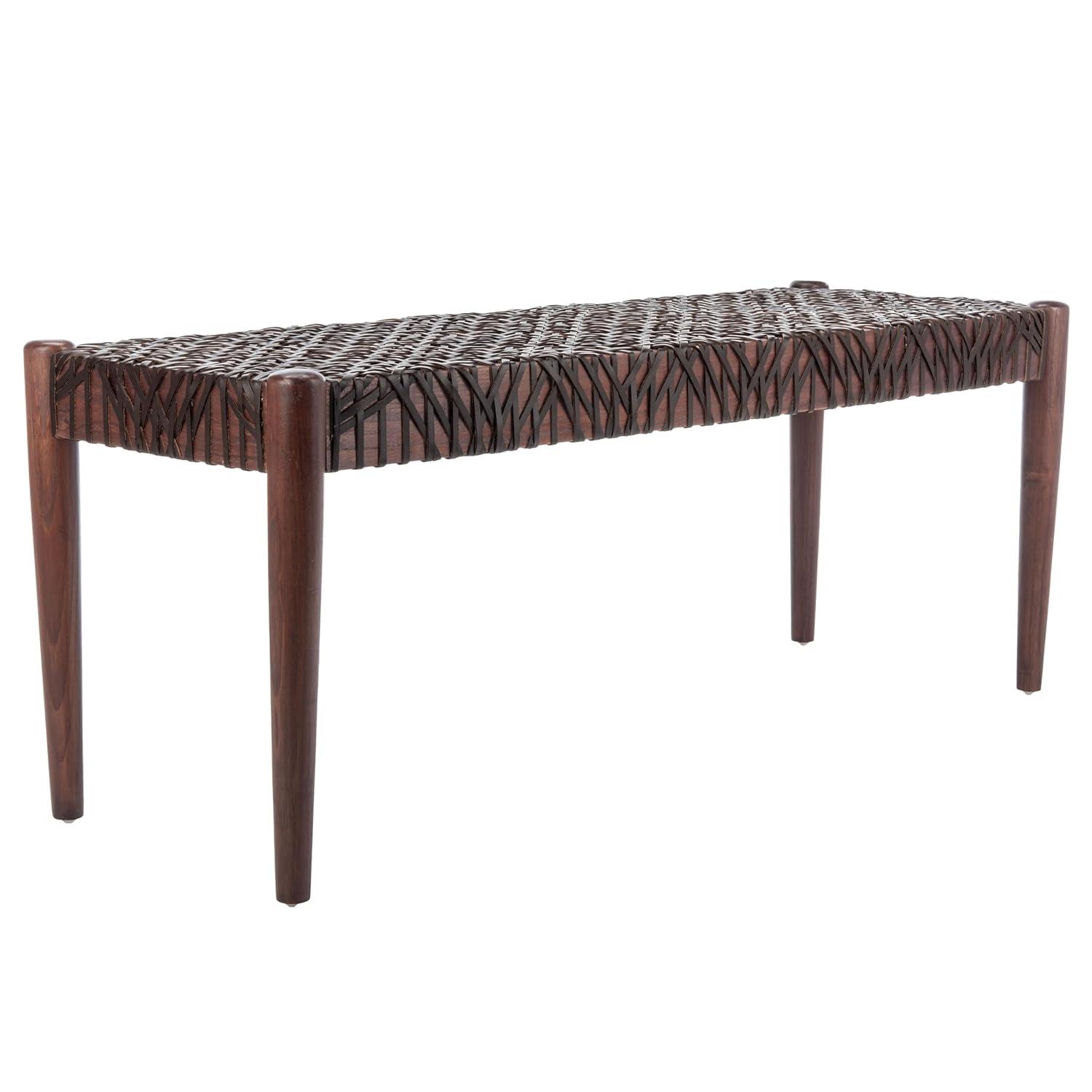 Kazbah 47" Genuine Leather Bench