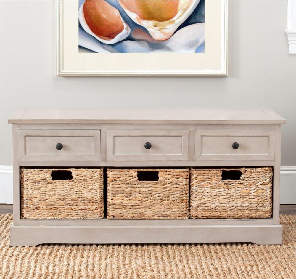 Adayla Solid Wood Drawers Storage Bench