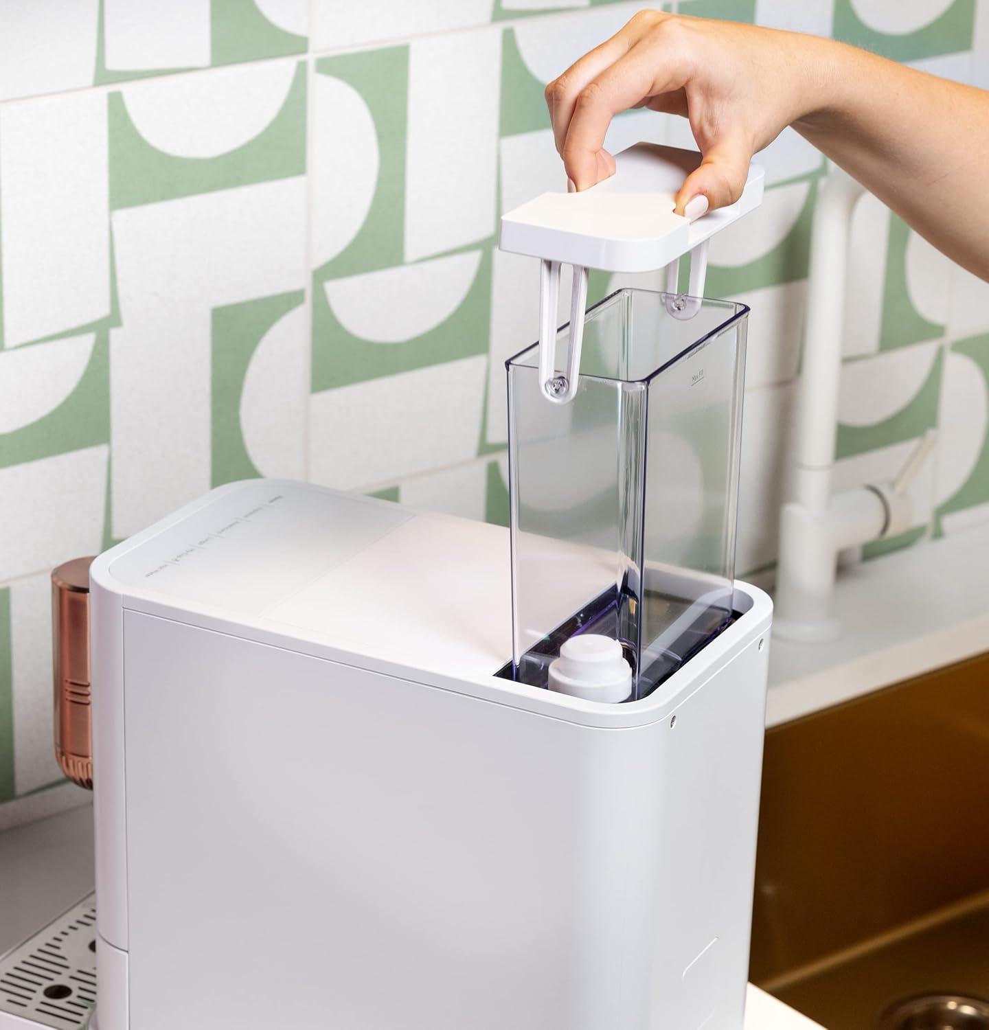 Café Affetto Automatic Espresso Machine | Brew in 90 Seconds | 20 Bar Pump Pressure for Balanced Extraction | Five Adjustable Grind Size Levels | WiFi Connected for Drink Customization | Matte Black