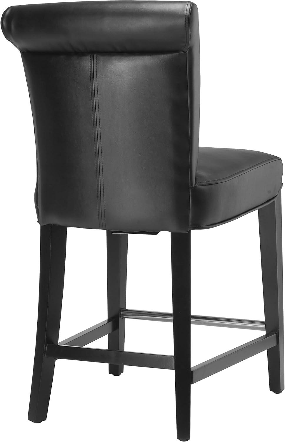 Darby Home Co Bowie Upholstered Counter Stool with Solid Wood Frame