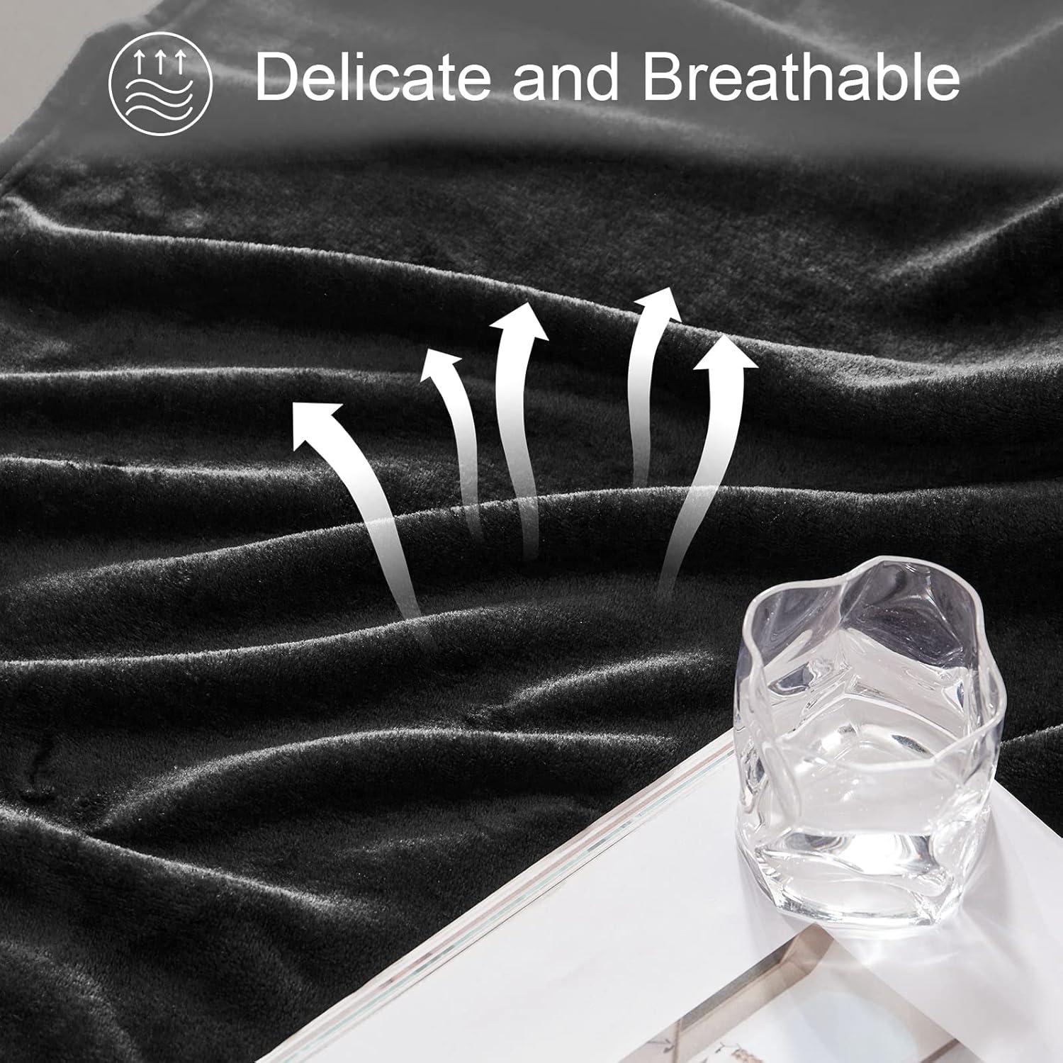 Bare Home Bare Home Microplush Fleece Blanket - Fuzzy, Warm, Bed/Throw Blanket