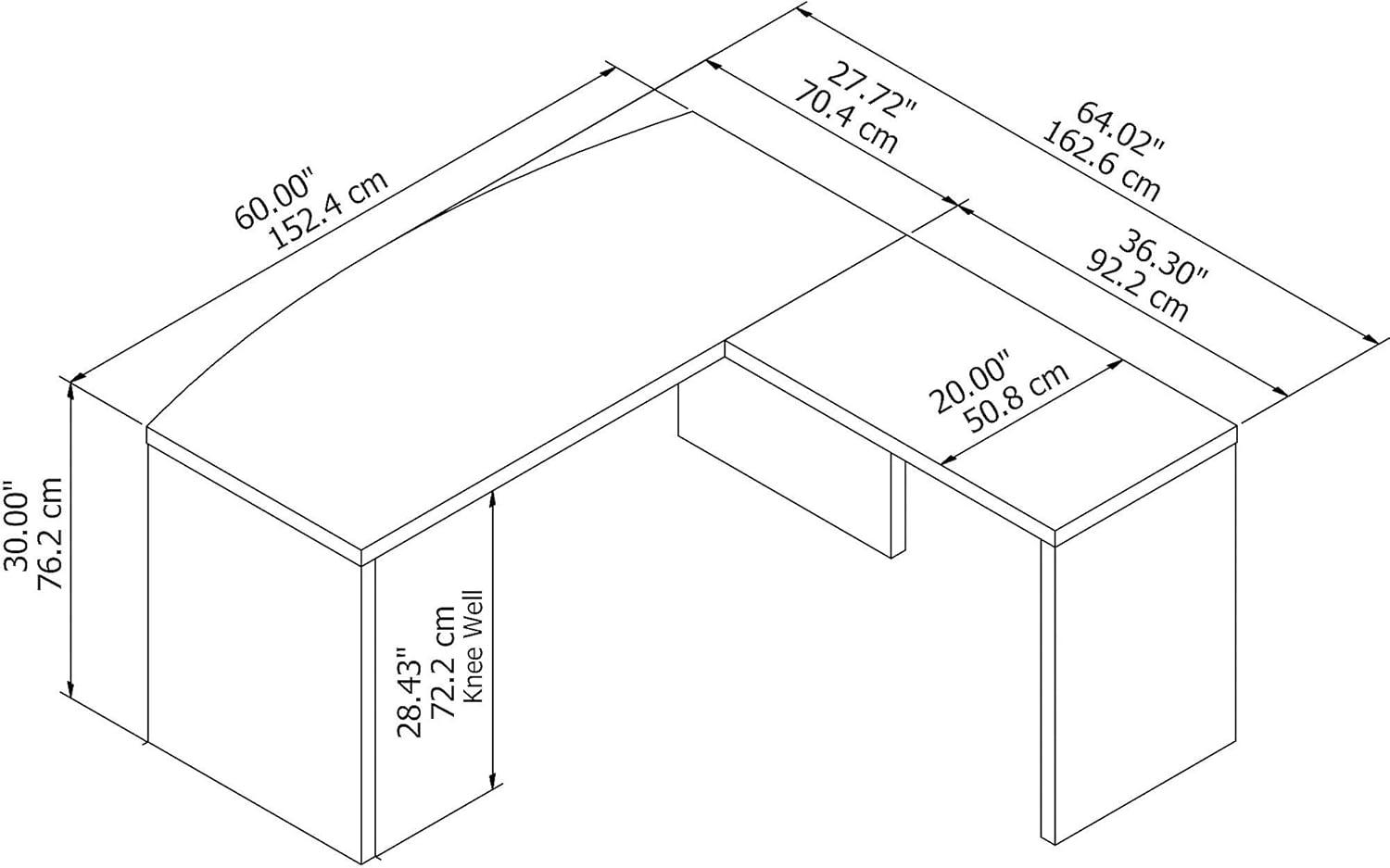 Echo L-Shaped Writing Desk