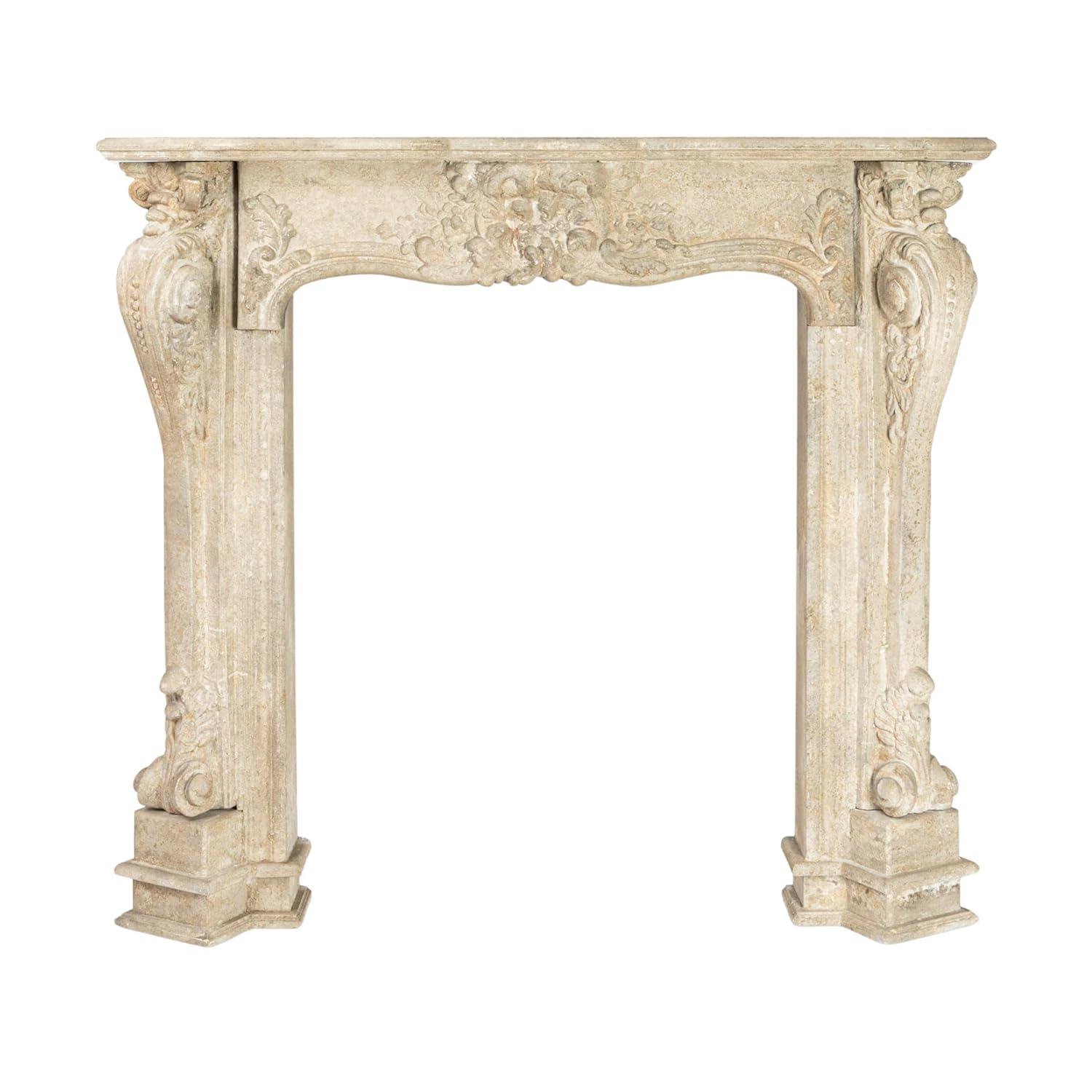 One Allium Way® Berthine Ornate Decorative Fireplace Mantel