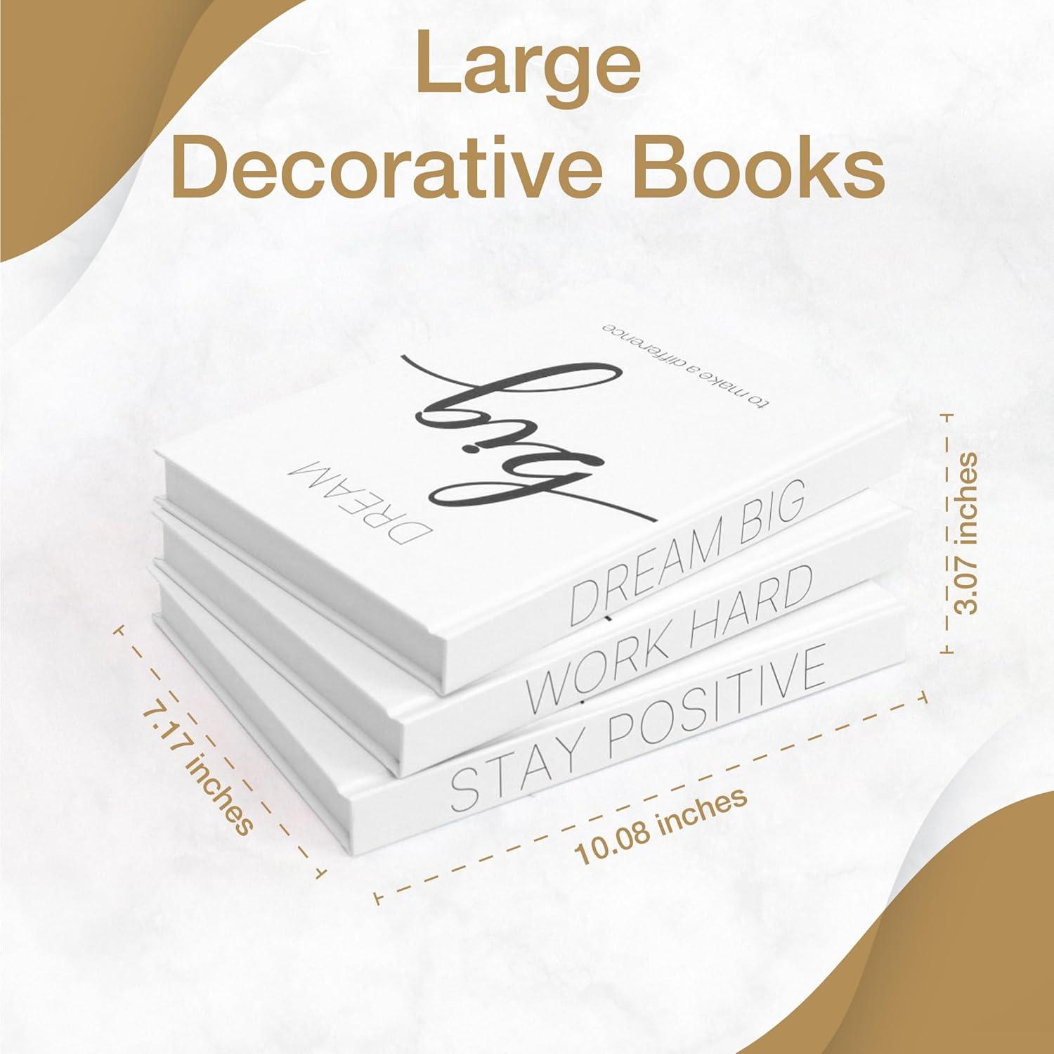 Decorative Books for Home Decor - Faux Books for decoration Coffee Table | Book Shelf Decor | Entryway Table | Console Table - Modern Luxury Designer Books Decor Set - Decorative Books for Display