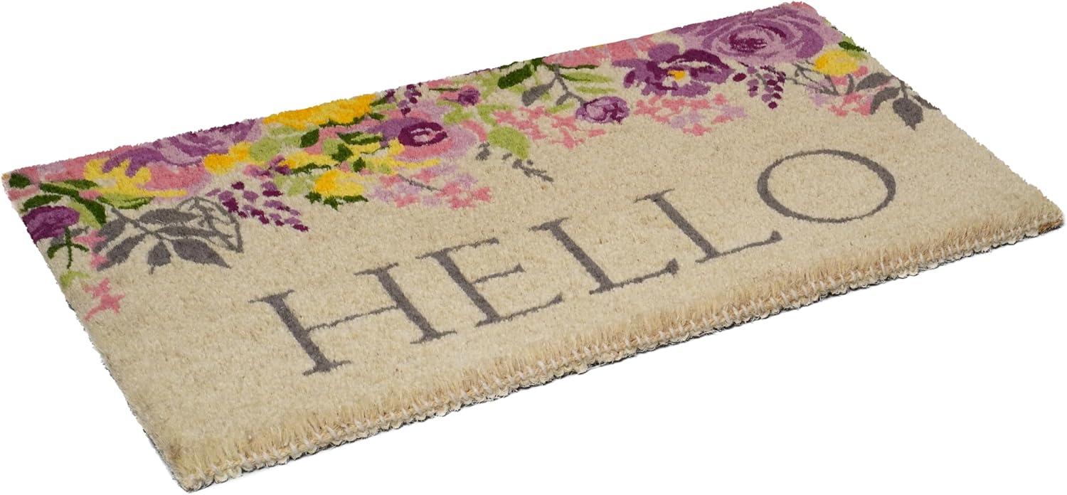 Calloway Mills 112902436 Blossoming Floral Hello Doormat 24" x 36"
