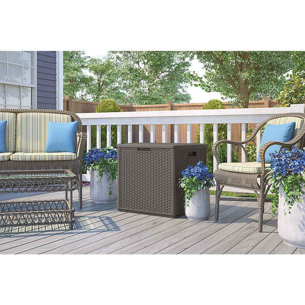 Suncast Suncast 26.75'' W 60 Gallons Water Resistant Resin Lockable Deck Box