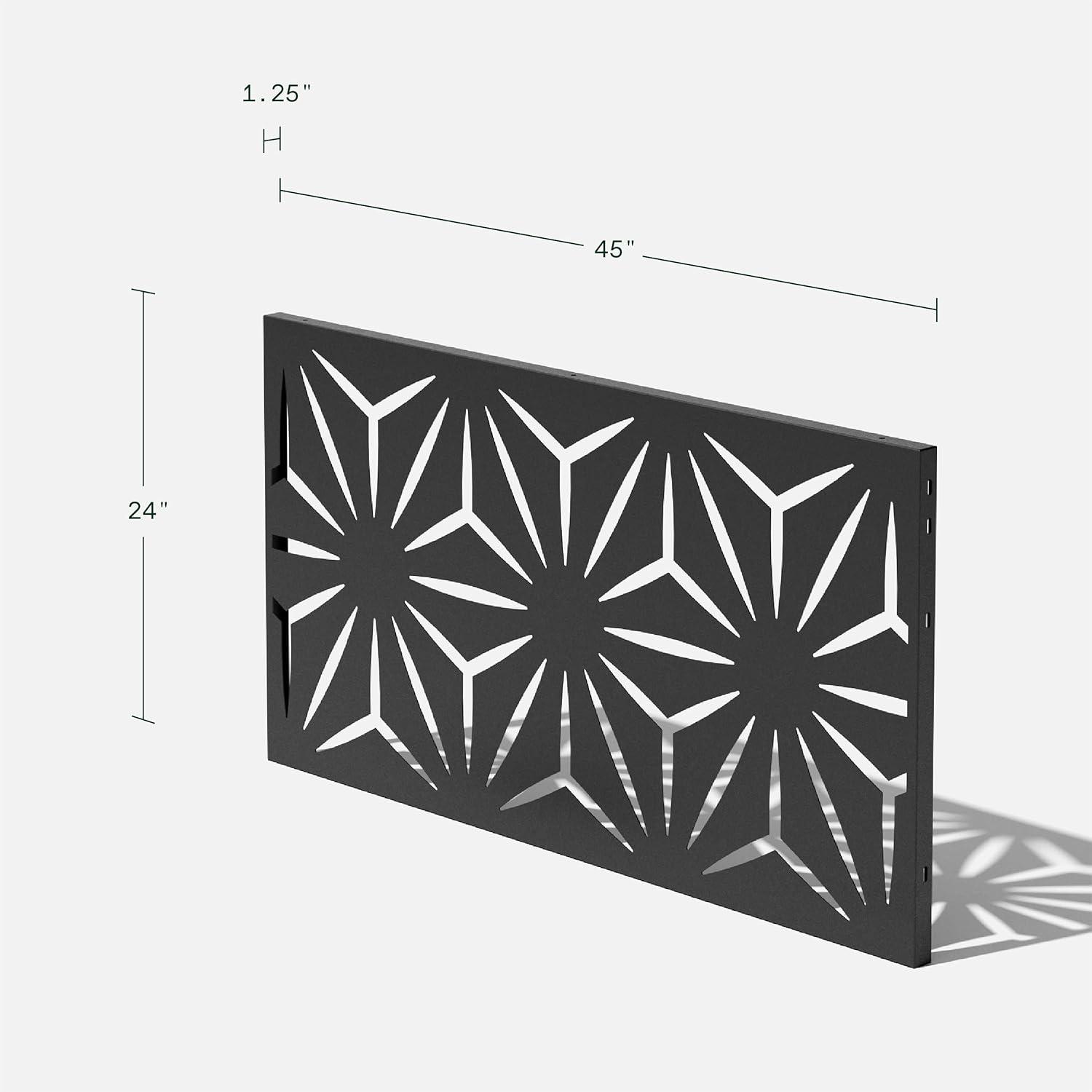 Veradek Screen Series Star Plastic Black Screen Panel (Set of 3)