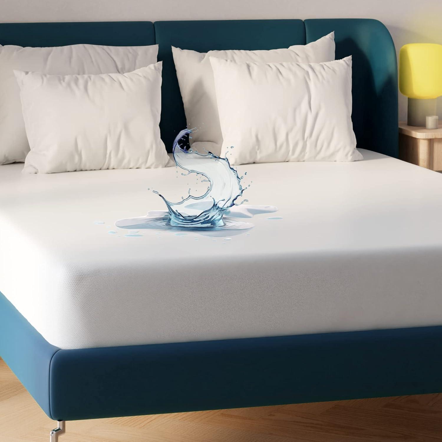 Niagara Twin Waterproof Jersey Mattress Protector with Deep Pockets