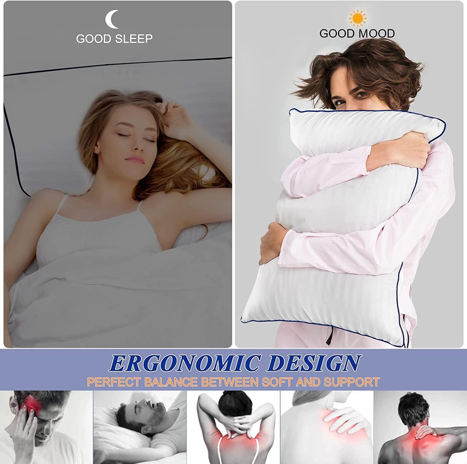 Arsuite Luxury Hotel Collection Bed Pillows (Set of 2)- Standard Soft Size
