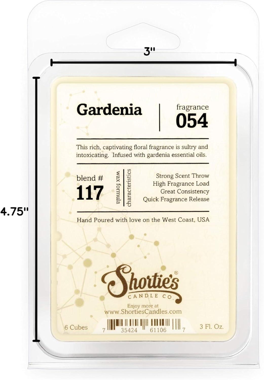 Pure Gardenia Wax Melts - Highly Scented + Essential & Natural Oils - Shortie's Candle Company