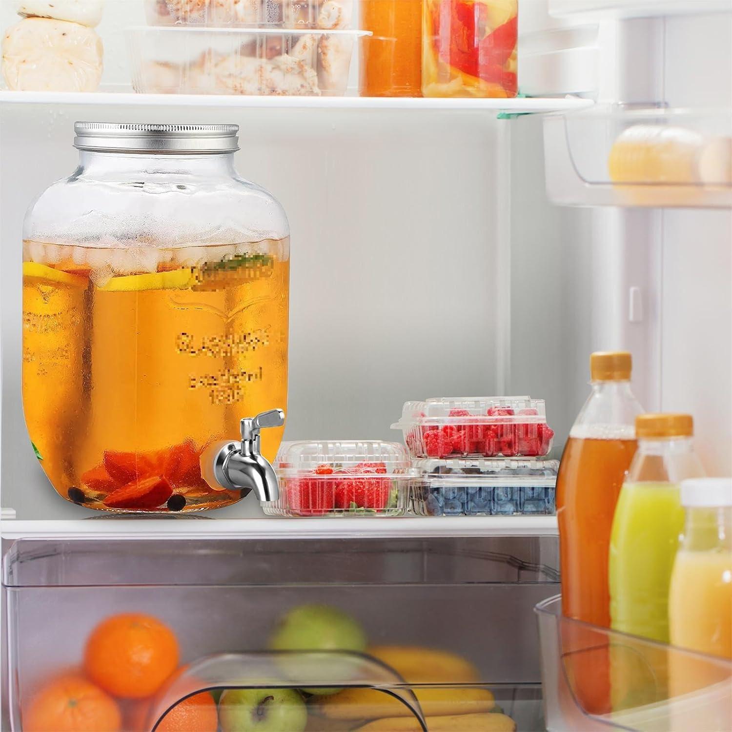 Polished Stainless Steel Beverage Dispenser Replacement Spigot Set