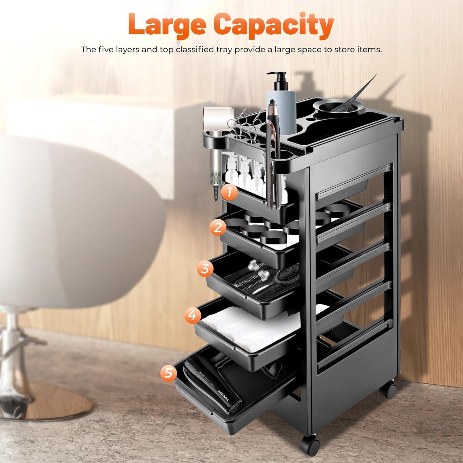 Saloniture Mobile Equipment Cart & Salon Trolley