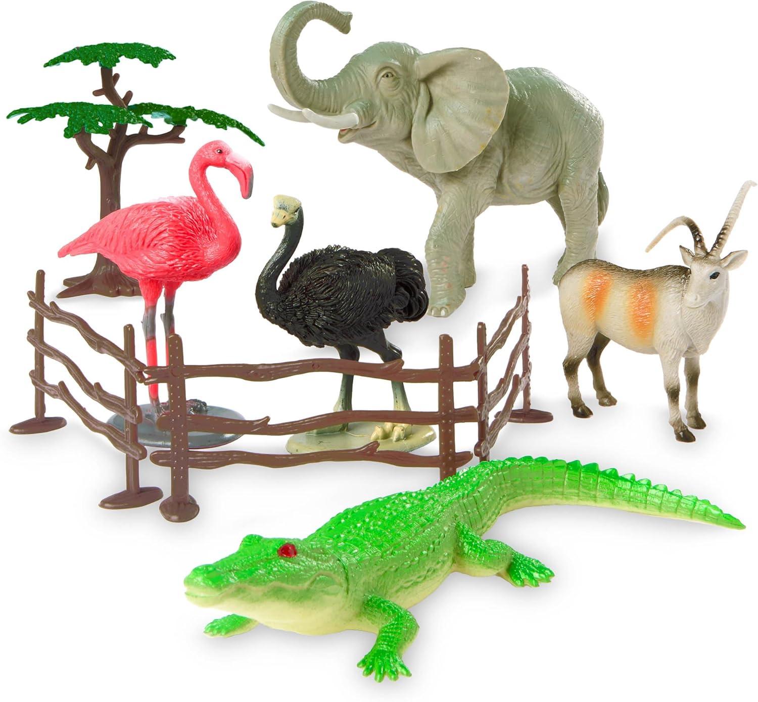 Terra by Battat – Jungle World – Assorted Miniature Jungle Animal Toy Figures for Kids 3+ (60Pc)