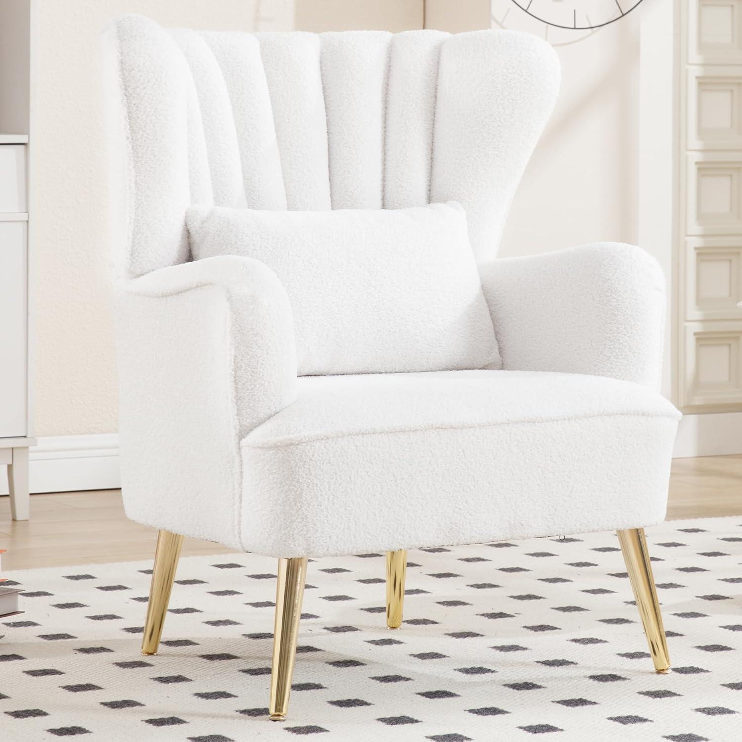 Mercer41 Upholstered Accent Chair With Pillow For Living Room(set of 2) (Set of 2)