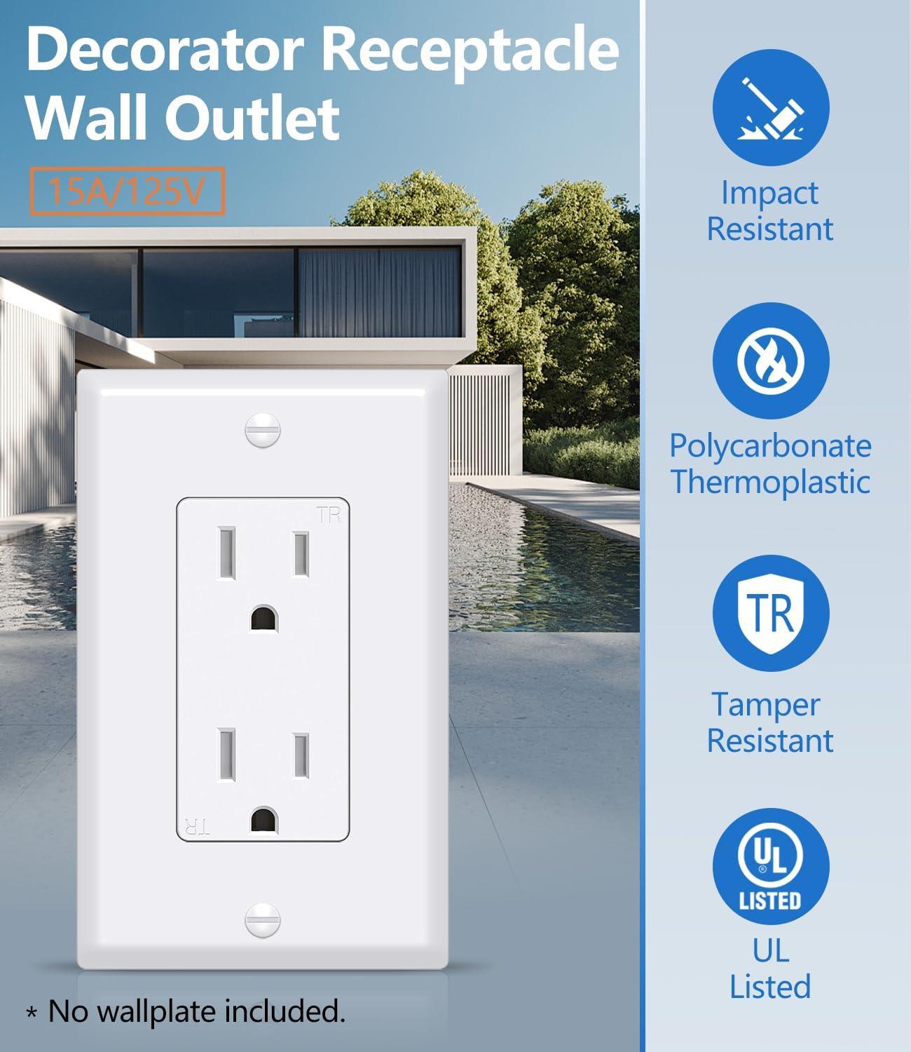 15 Tamper Resistant Decorator Outlet