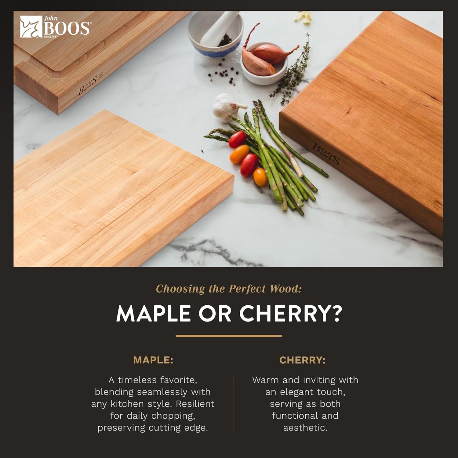John Boos Wood Edge Grain Reversible Cutting Board