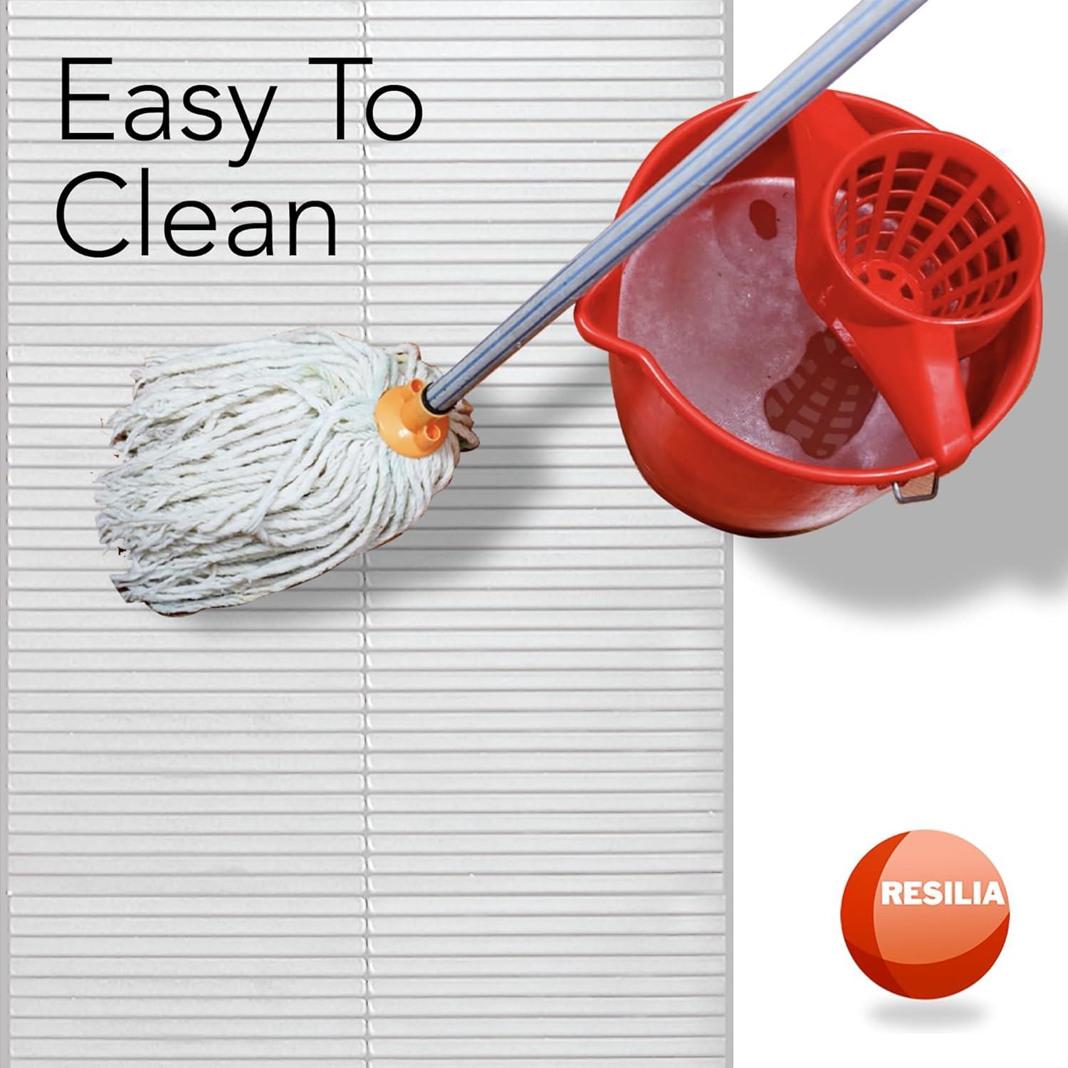 Resilia 27" x 6' Clear Vinyl Plastic Deep-Pile Floor Runner/Protector