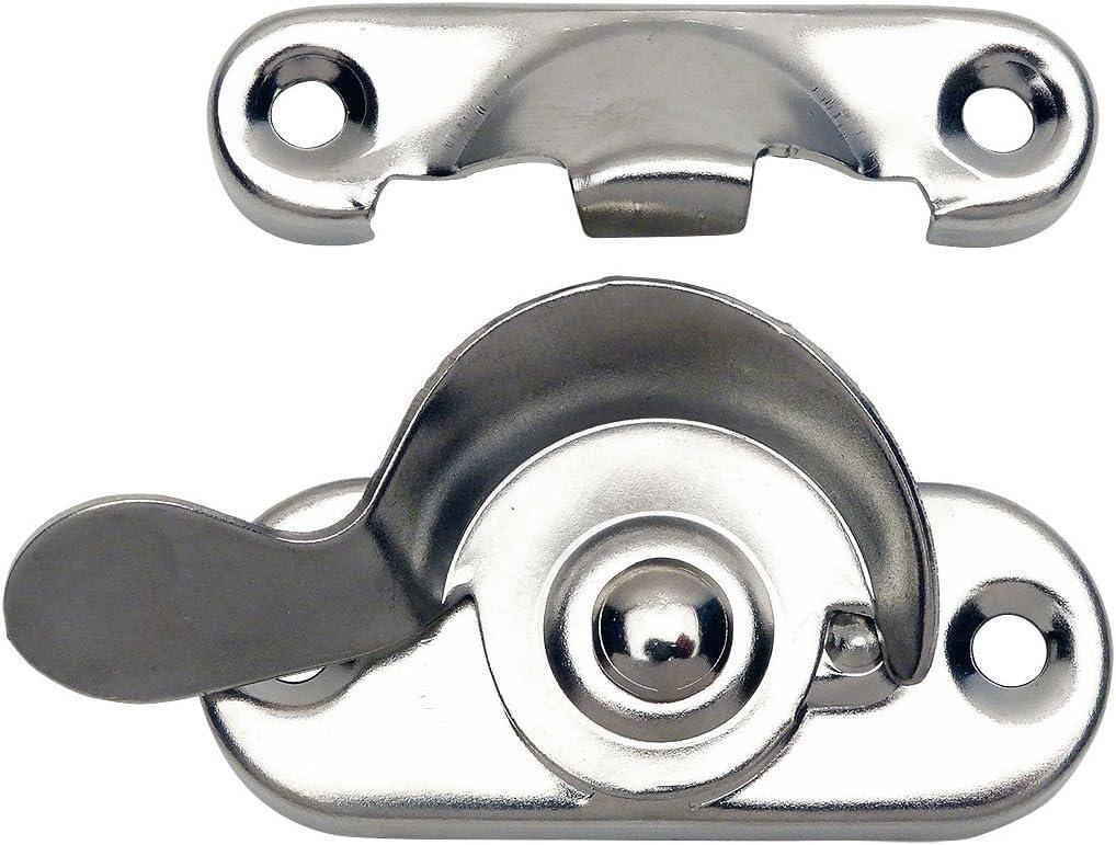 Polished Chrome Easy Slide Window Sash Lock