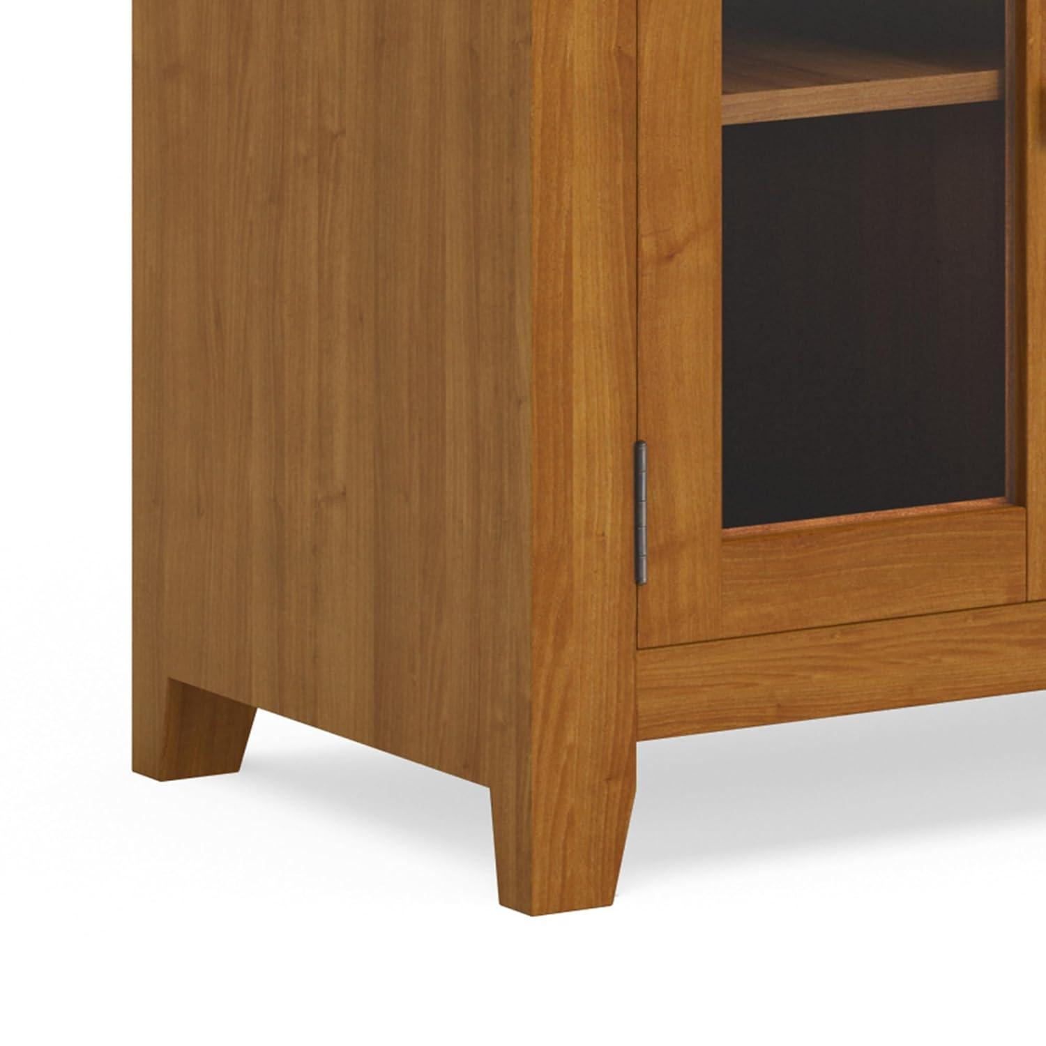 Simpli Home Cosmopolitan SOLID WOOD 72 inch Wide TV Media Stand For TVs up to 80 inches