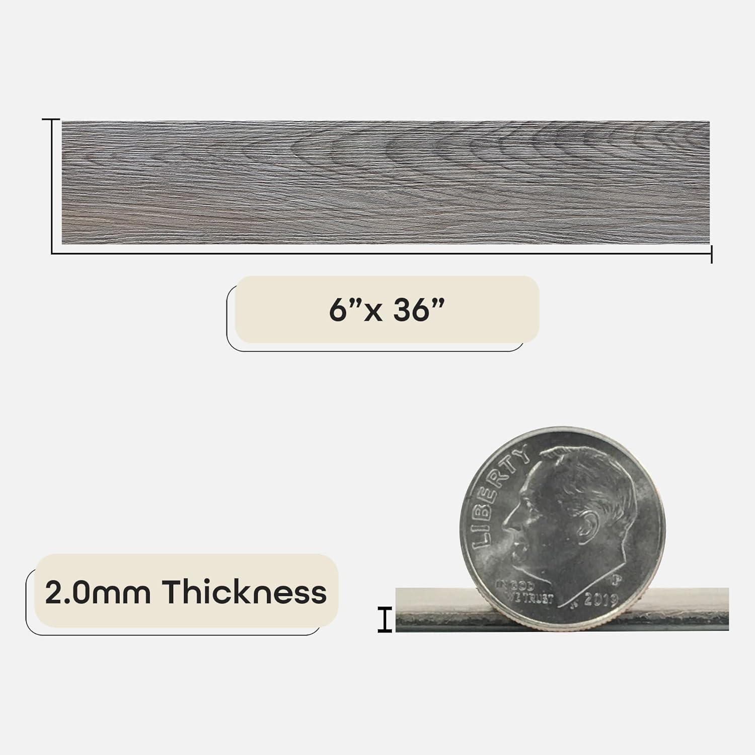 Sterling 0.047'' Thick 6'' W x 36'' L Plank