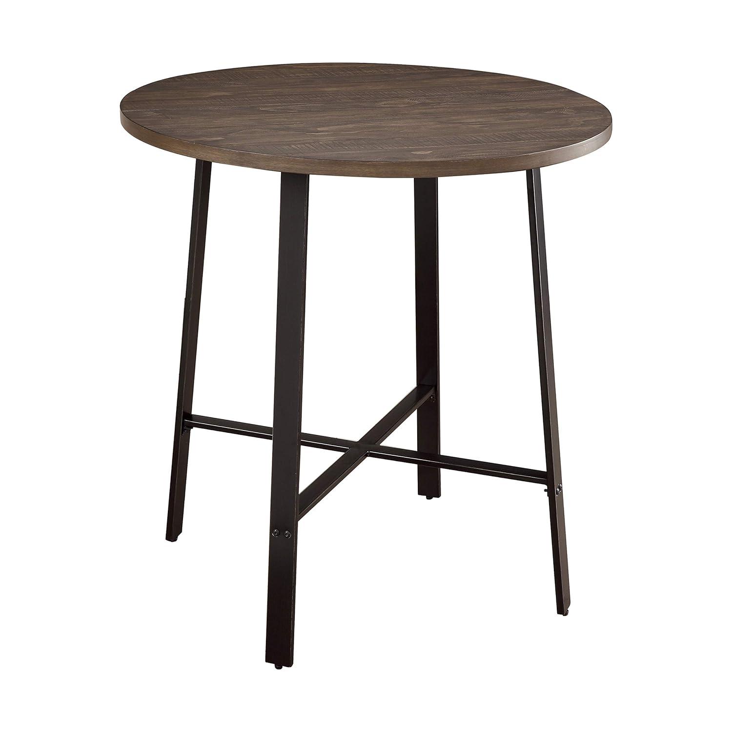 36 in. dia. x 36 in. Chevre Round Counter Height Table - Burnished