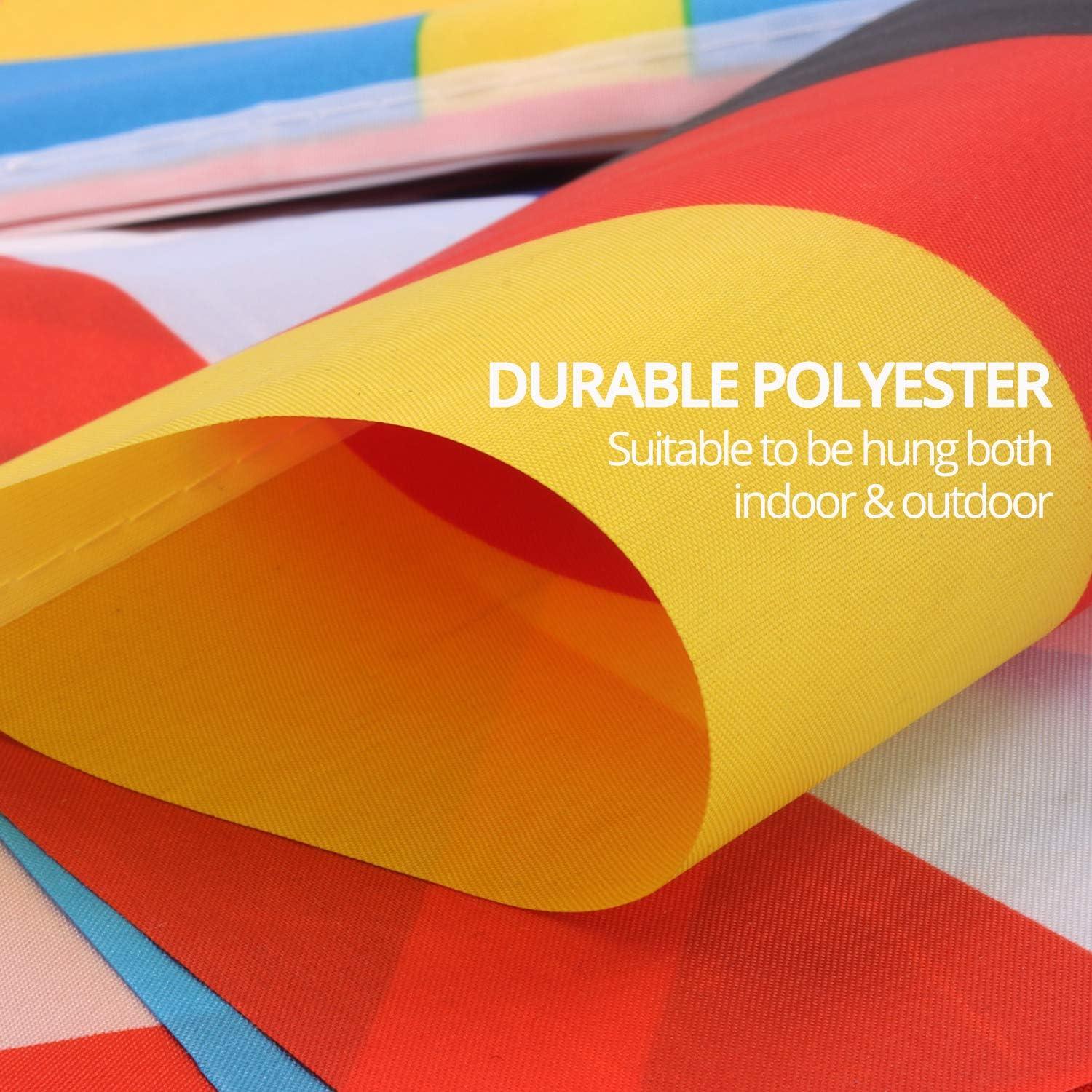 Anley European Countries String Flag, 24 Countries European Cup Soccer String Pennant Banner, Decoration for Grand Opening, Sports Bar, Party Events - 25 Feet 24 Flags