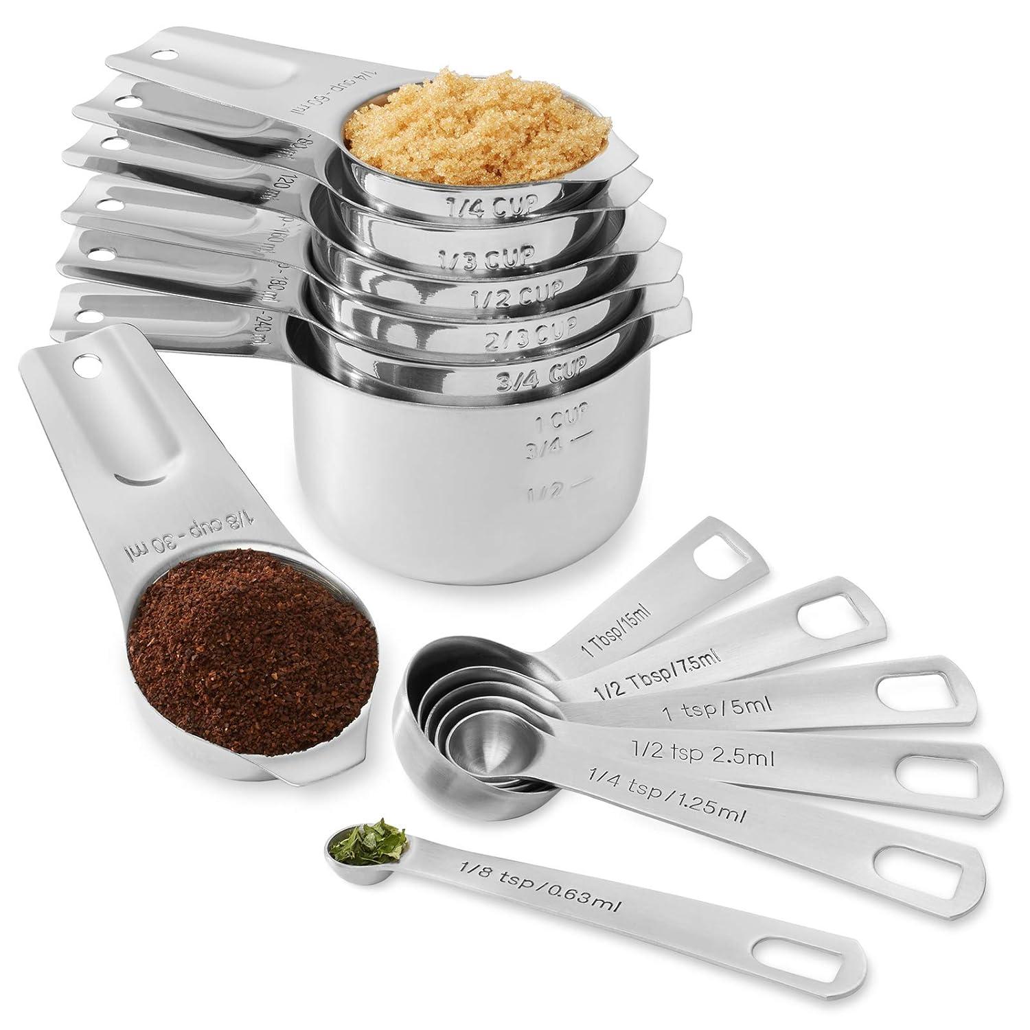 Last Confection Last Confection 13 -Piece Stainless Steel Measuring Cup And Spoon Set