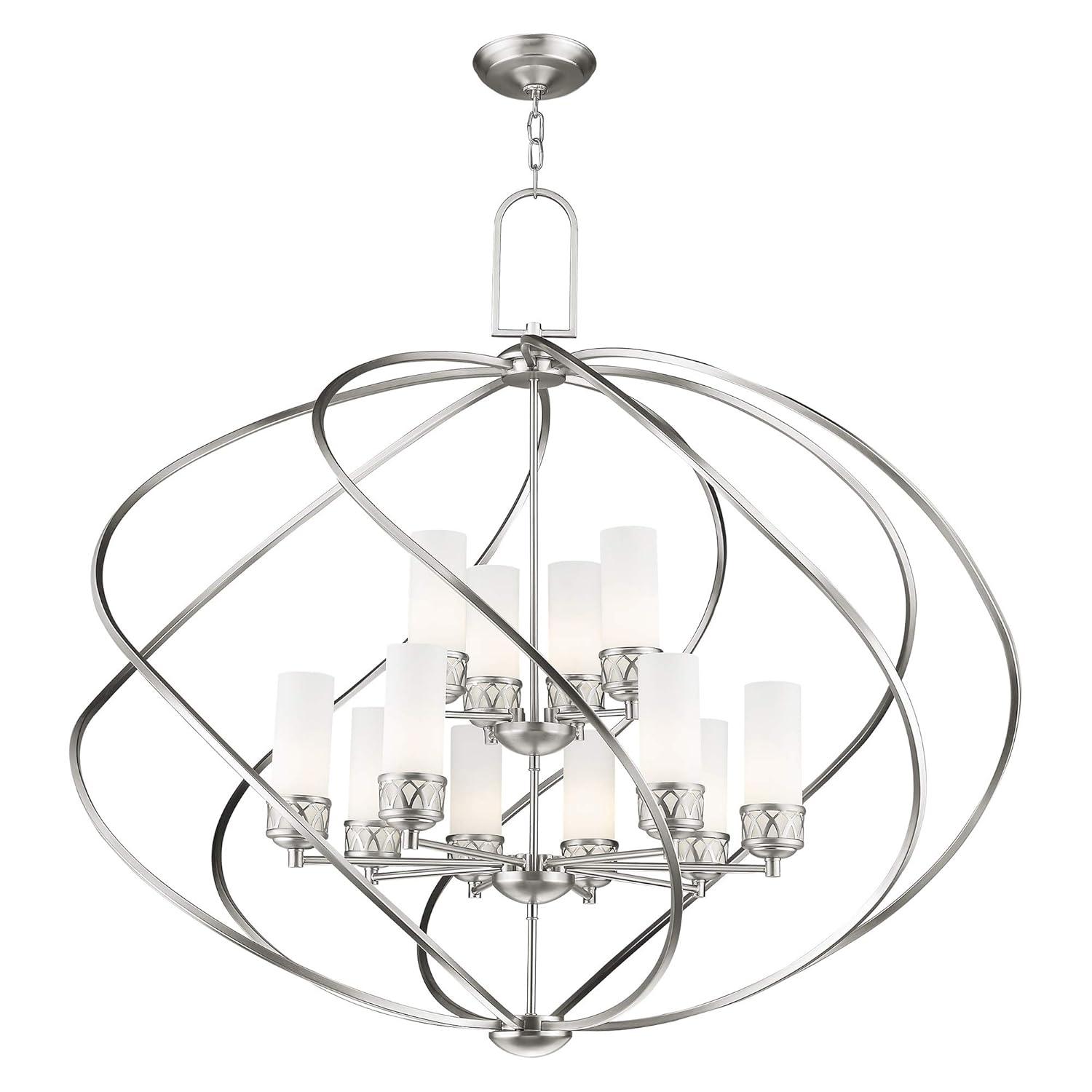 Livex Lighting Westfield Foyer Chandelier in Brushed Nickel