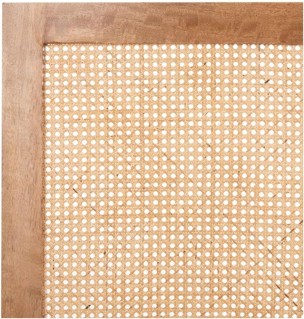 SAFAVIEH Vienna Cane Farmhouse Wood Headboard, King, Natural