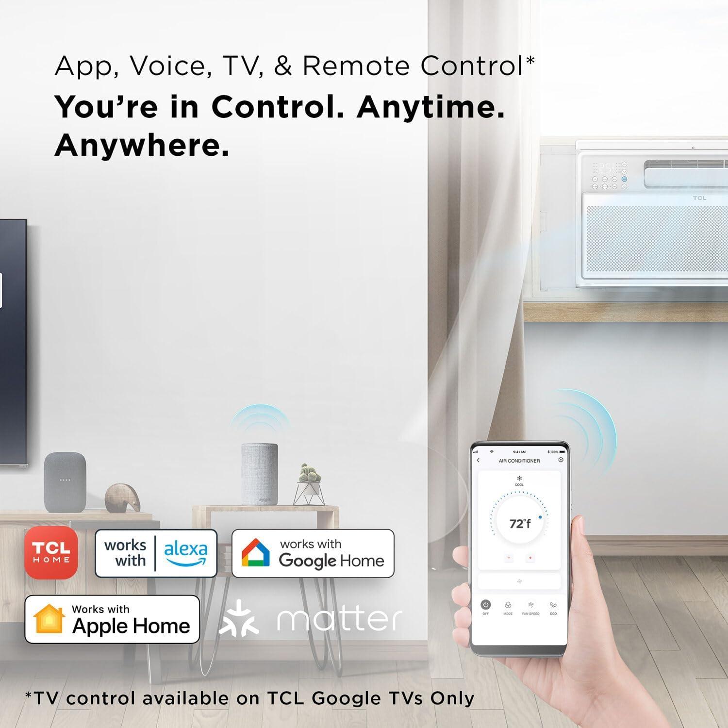 TCL 12000 BTU Wi-Fi Connected Window Air Conditioner with Remote Included