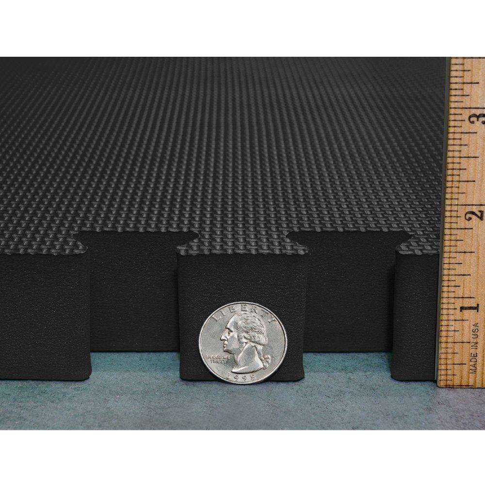 Meister X-Thick 1.5" Interlocking 16 Tiles Gym Floor Mat - Red