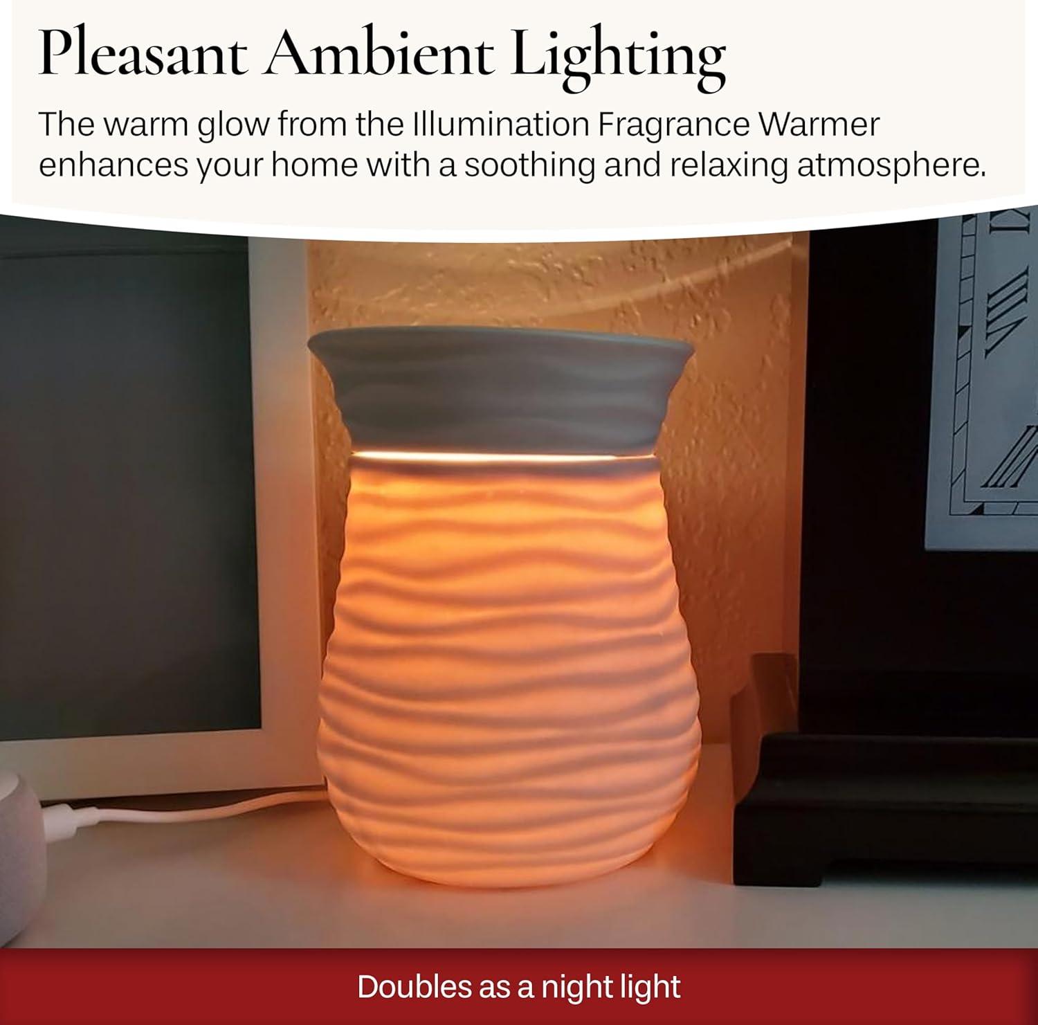 CANDLE WARMERS ETC. Illumination Fragrance Warmer, White Harmony