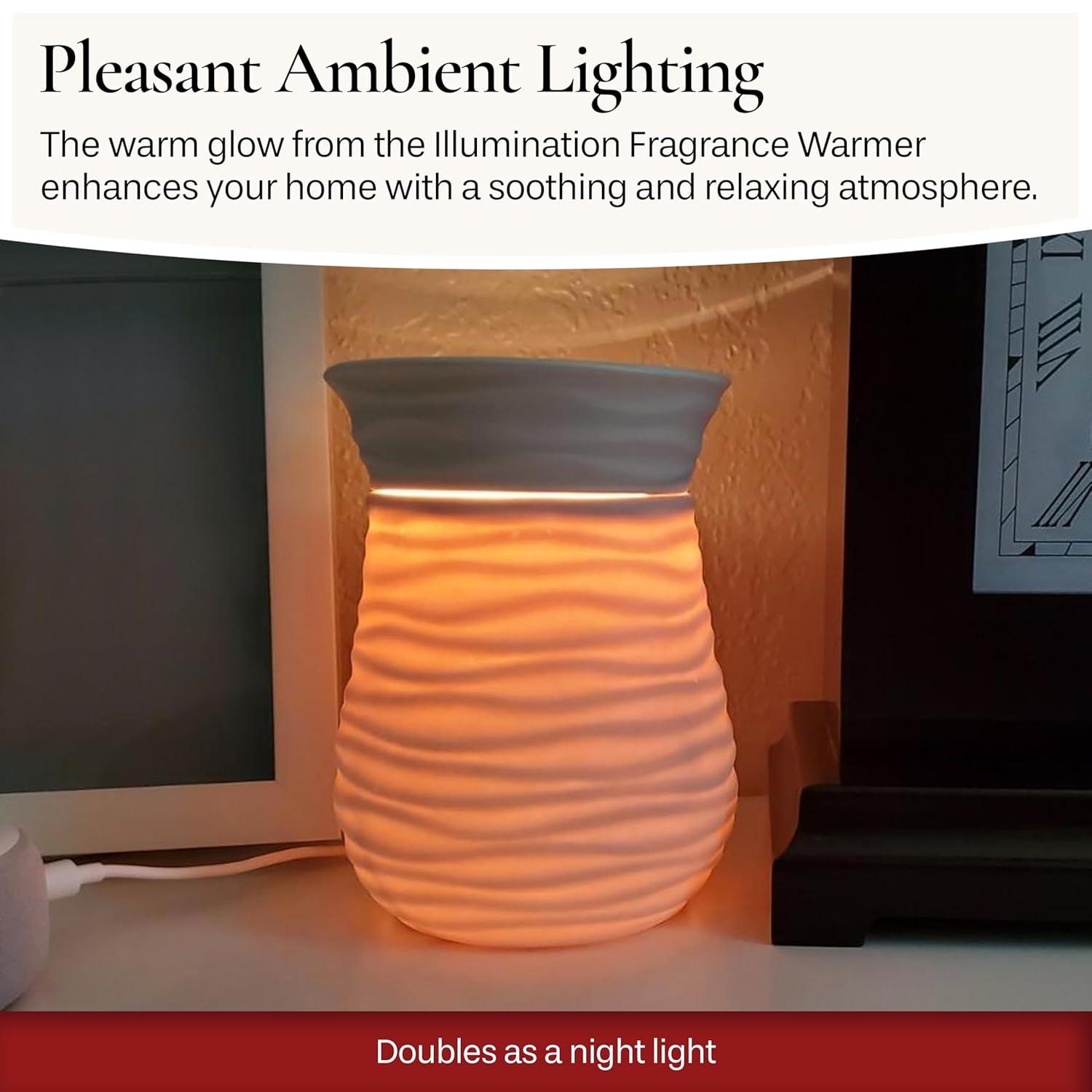 CANDLE WARMERS ETC. Illumination Fragrance Warmer, White Harmony