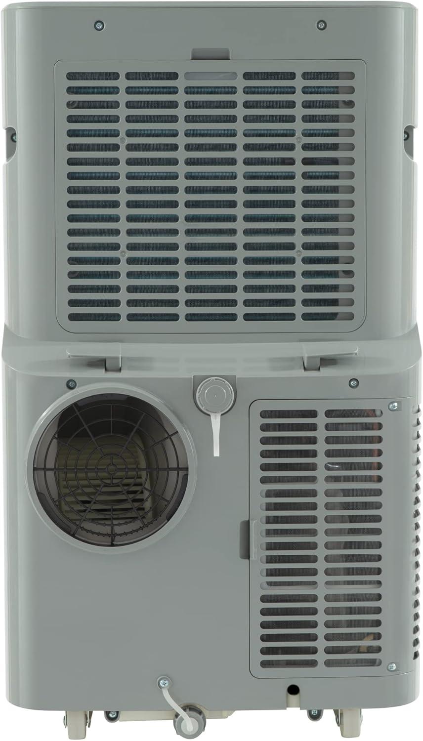 GE 8,500 BTU Gray Portable Air Conditioner with Heater and Remote