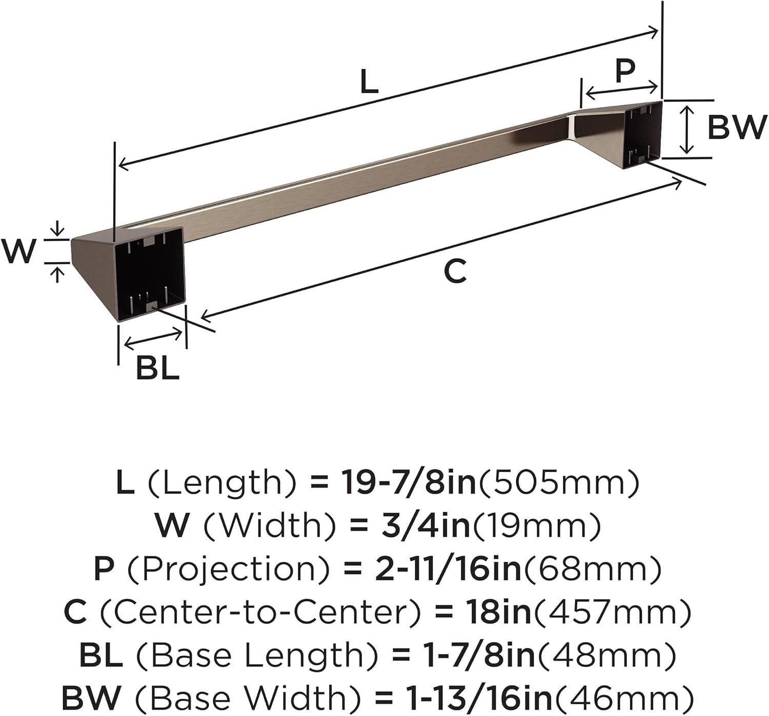 Amerock Blackrock Wall Mounted Towel Bar