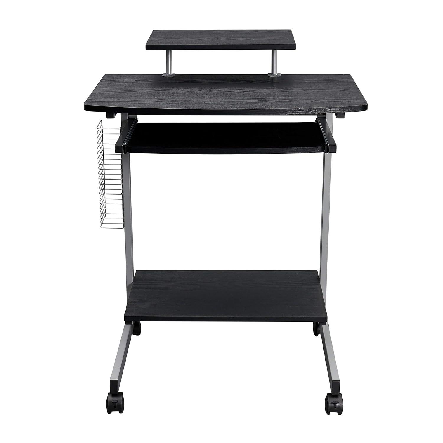 Techni Mobili Solid Wood Top Metal Base Standing Desk