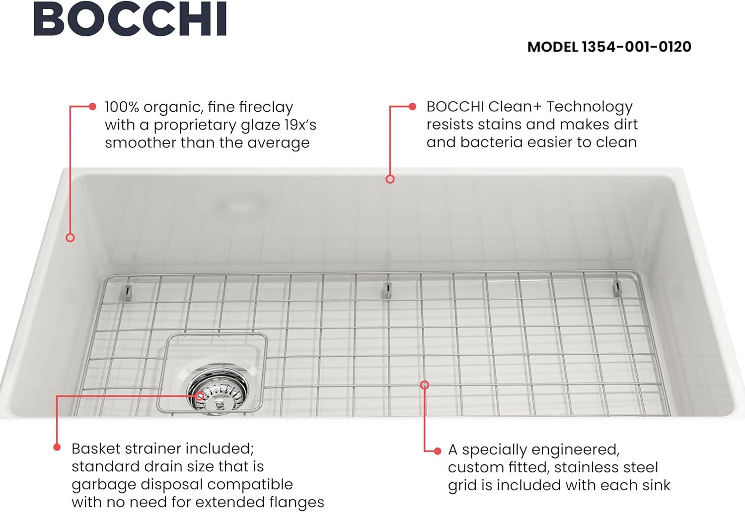 36'' L Farmhouse / Apron Fireclay Kitchen Sink