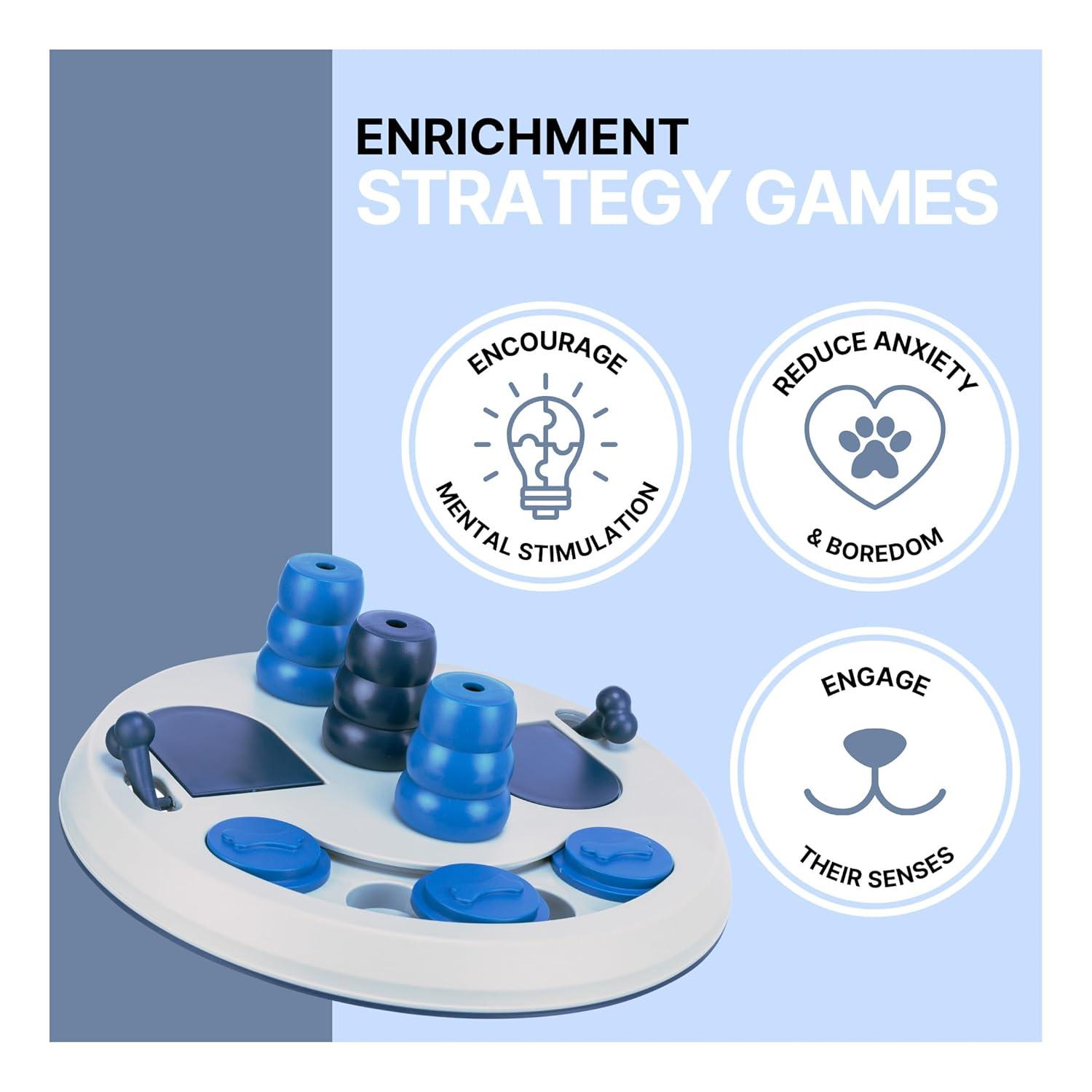 TRIXIE TRIXIE Dog Activity Flip Board XXL Level 2 Strategy Game, Intermediate Dog Puzzle Toy